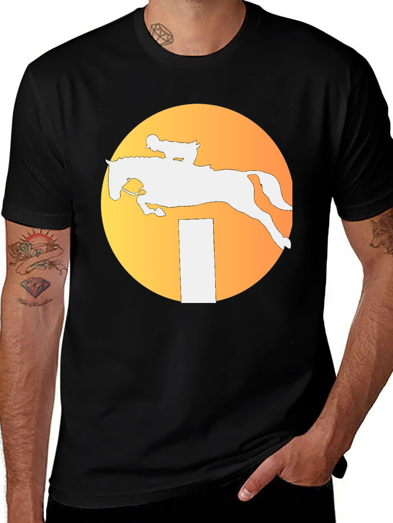 Equestrian Silhouette Graphic Tee