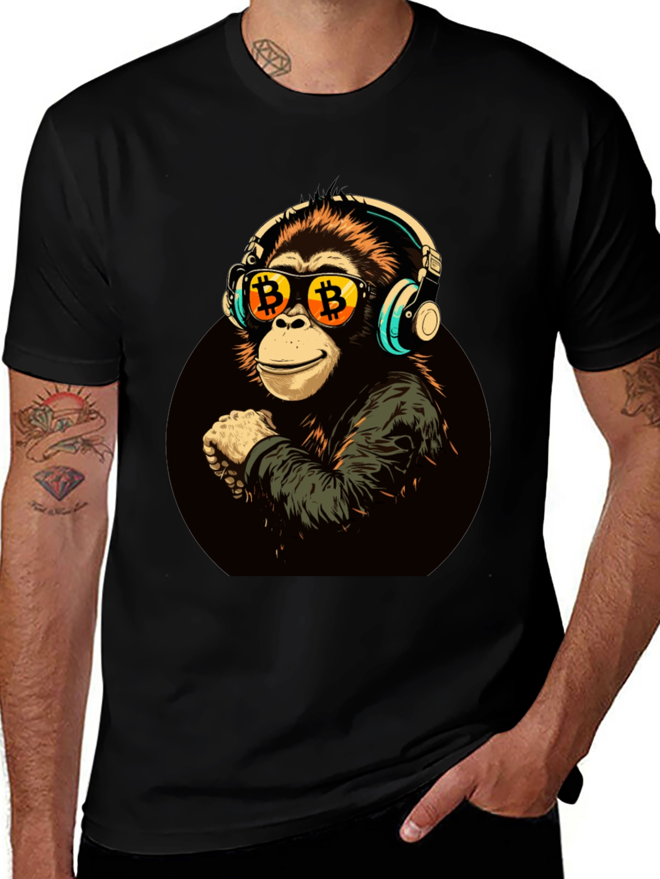 Bitcoin Monkey Graphic Tee
