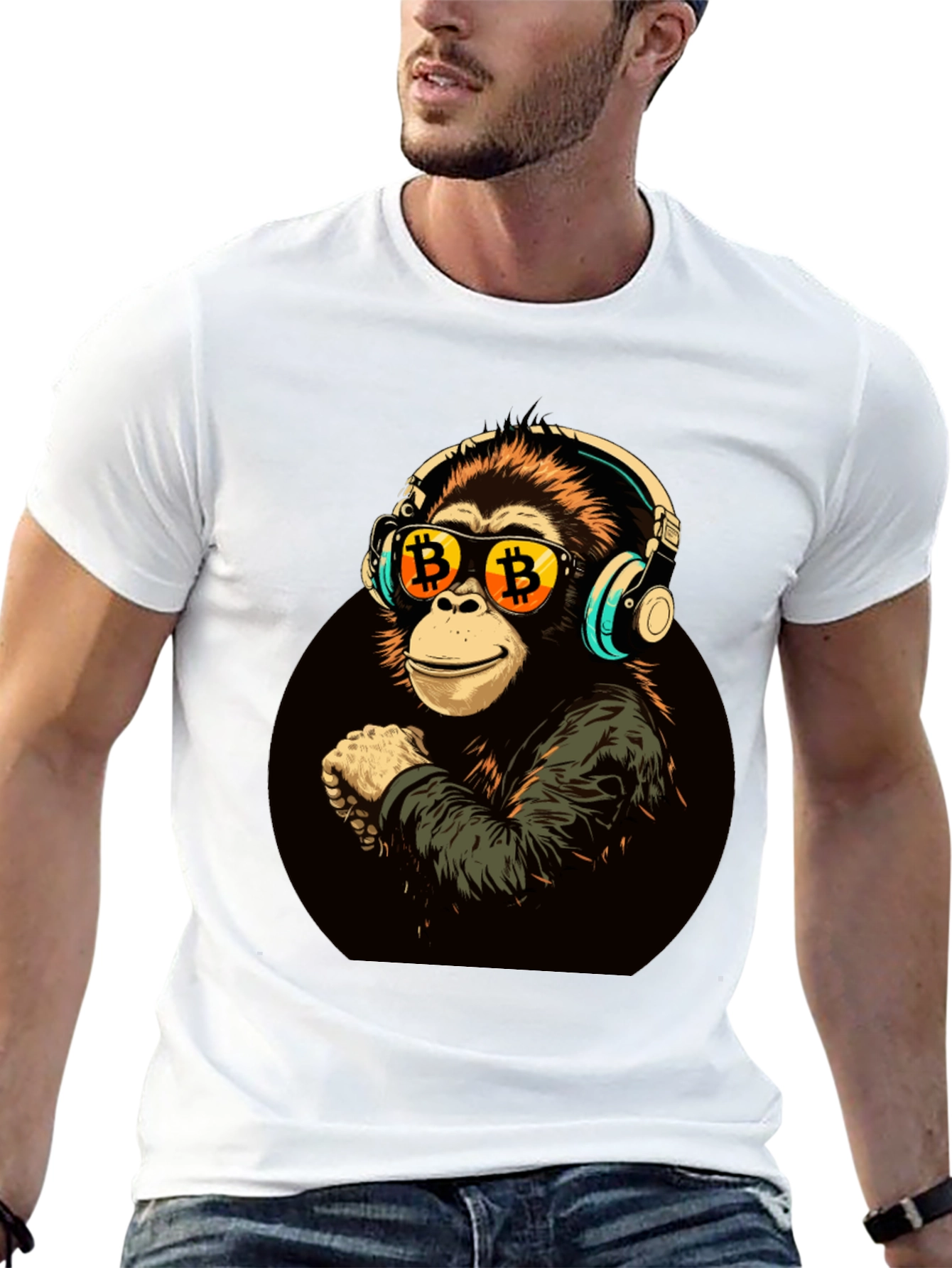 Bitcoin Monkey Graphic Tee