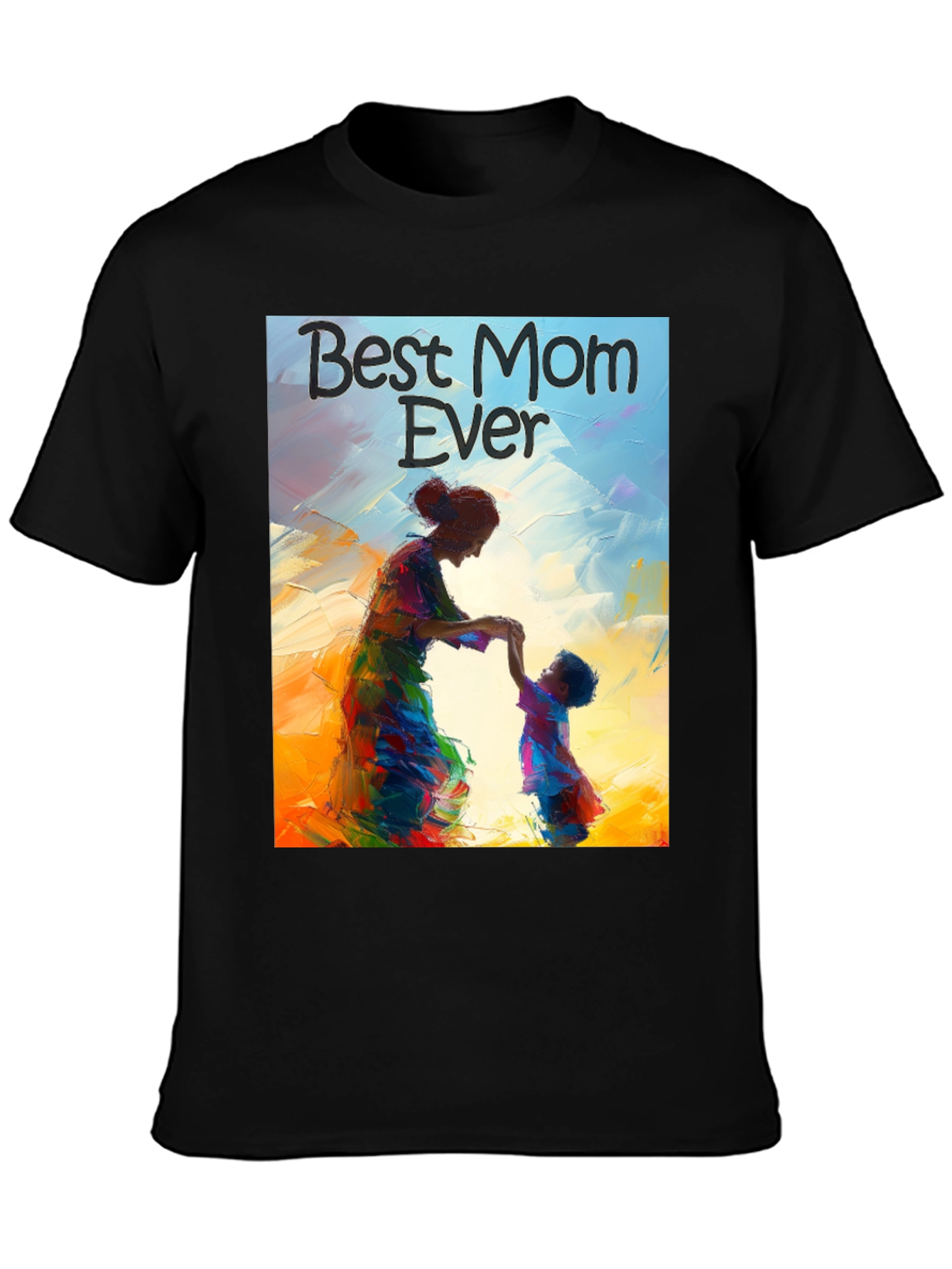 Best Mom Ever Graphic Tee - Black