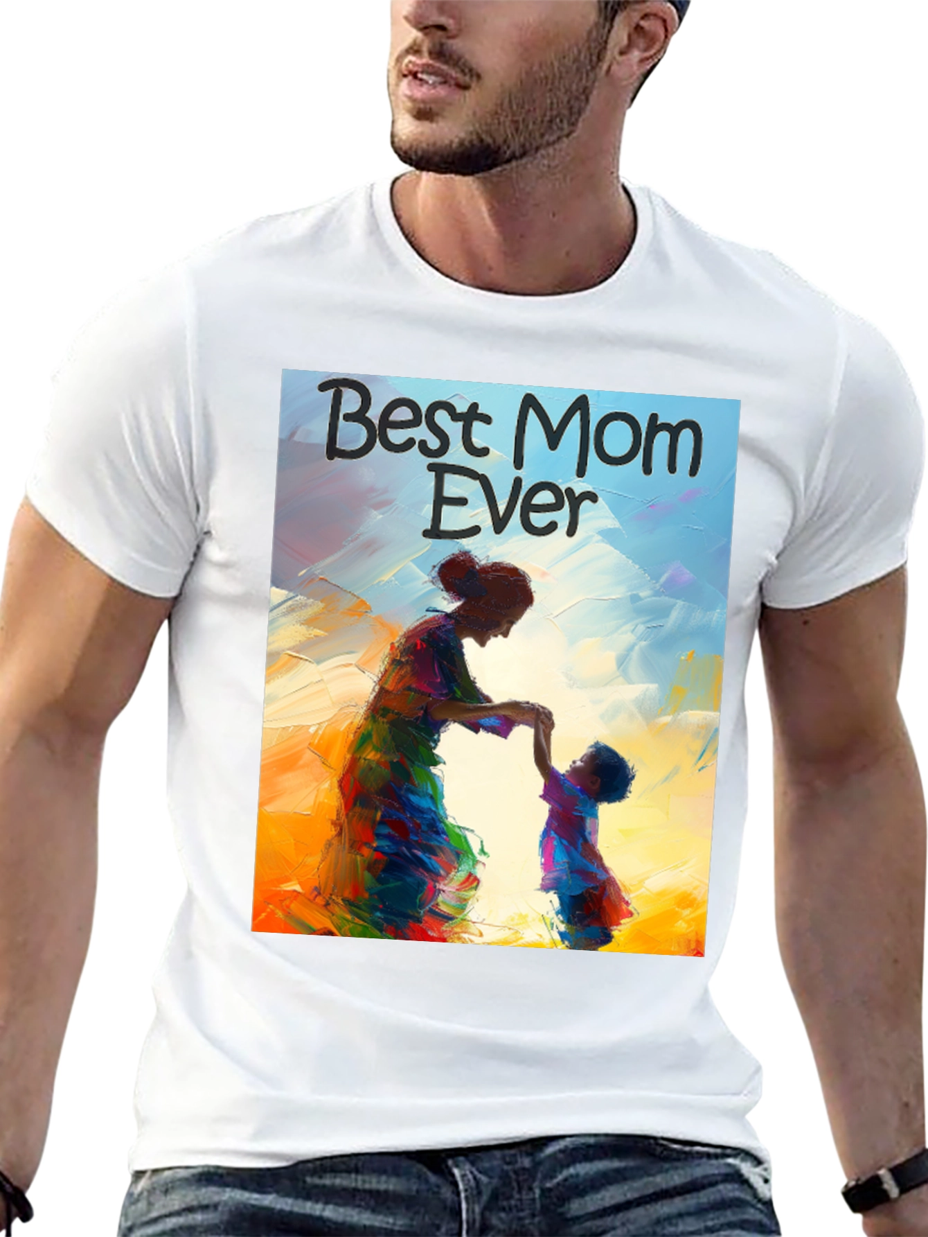 Best Mom Ever Graphic Tee - Black