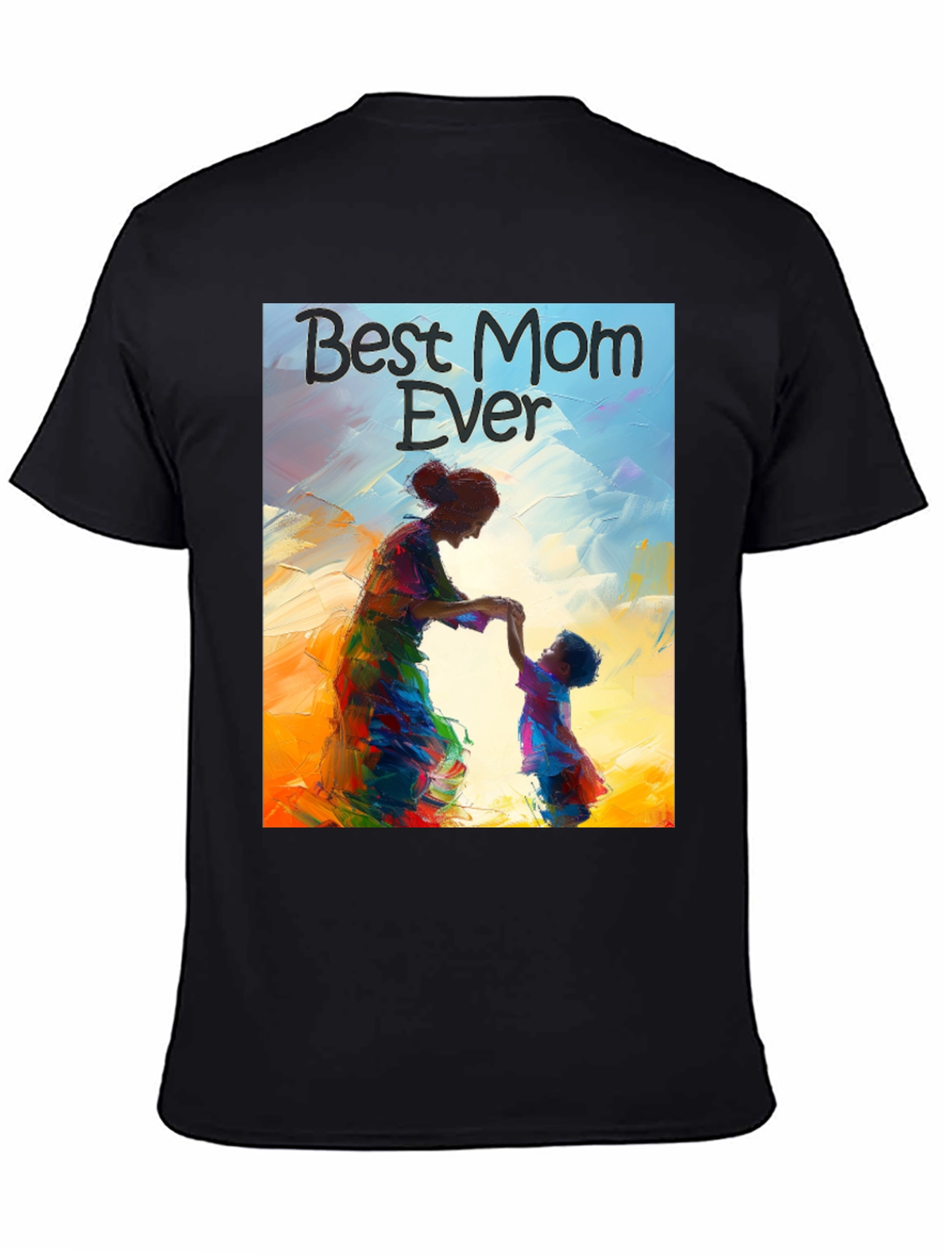 Best Mom Ever Graphic Tee - Black
