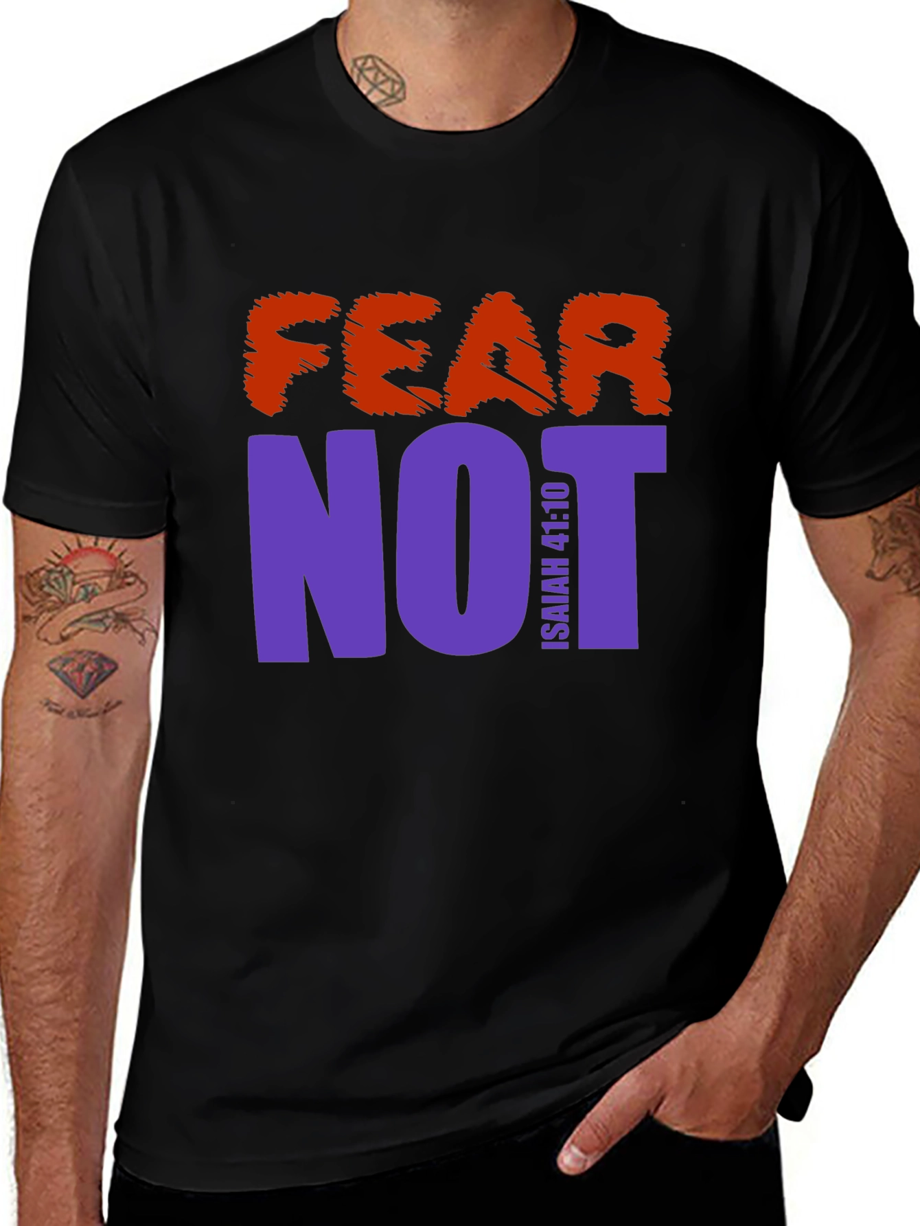 Fear Not Graphic Print T-Shirt