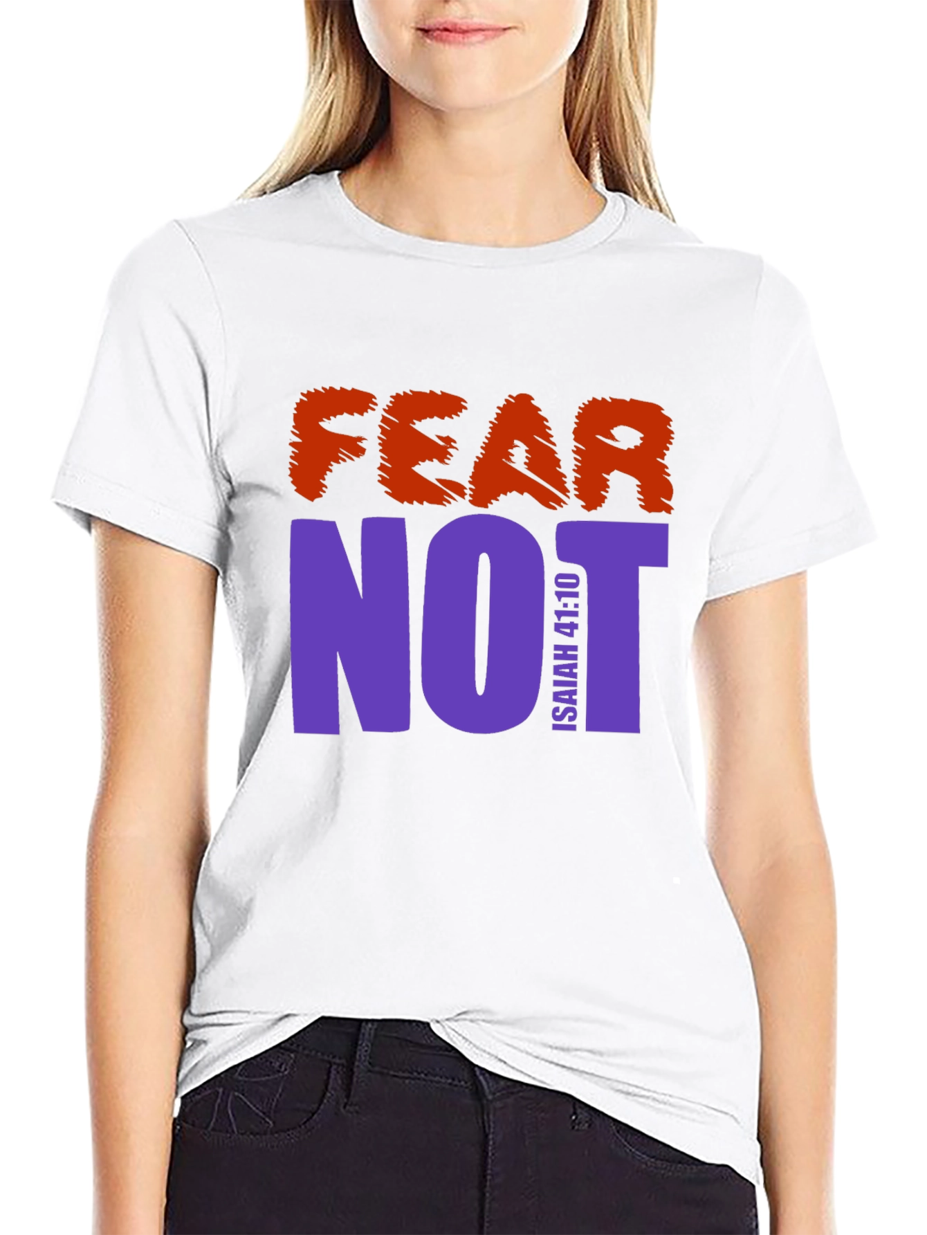 Fear Not Graphic Print T-Shirt