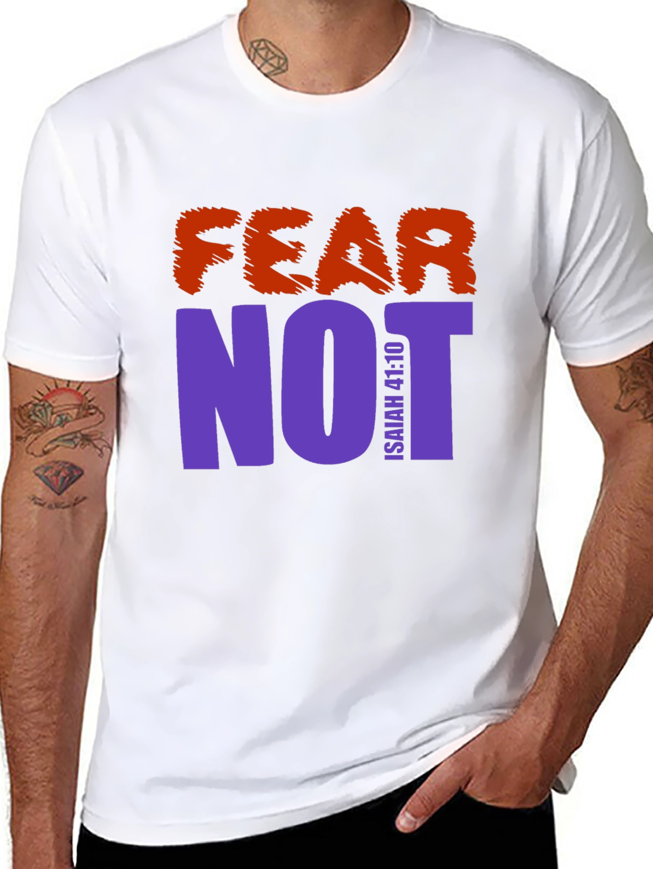 Fear Not Graphic Print T-Shirt