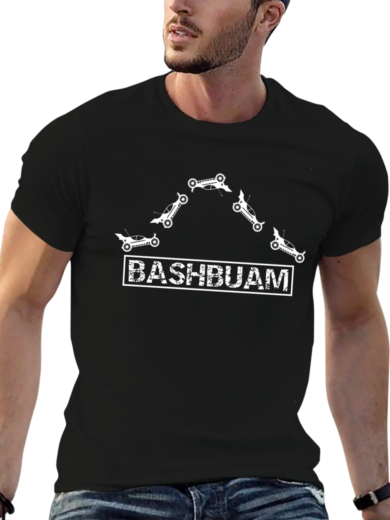 Bashbuam Black Graphic Tee