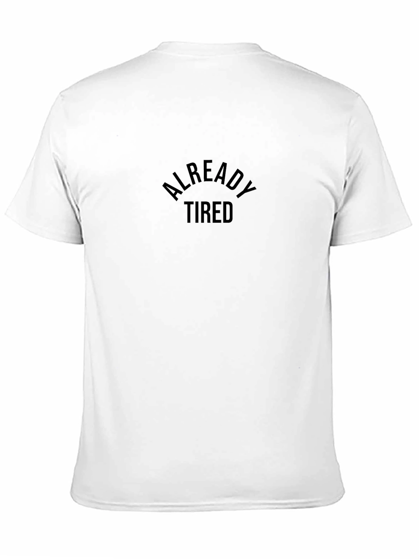 Already Tired Black Graphic Tee