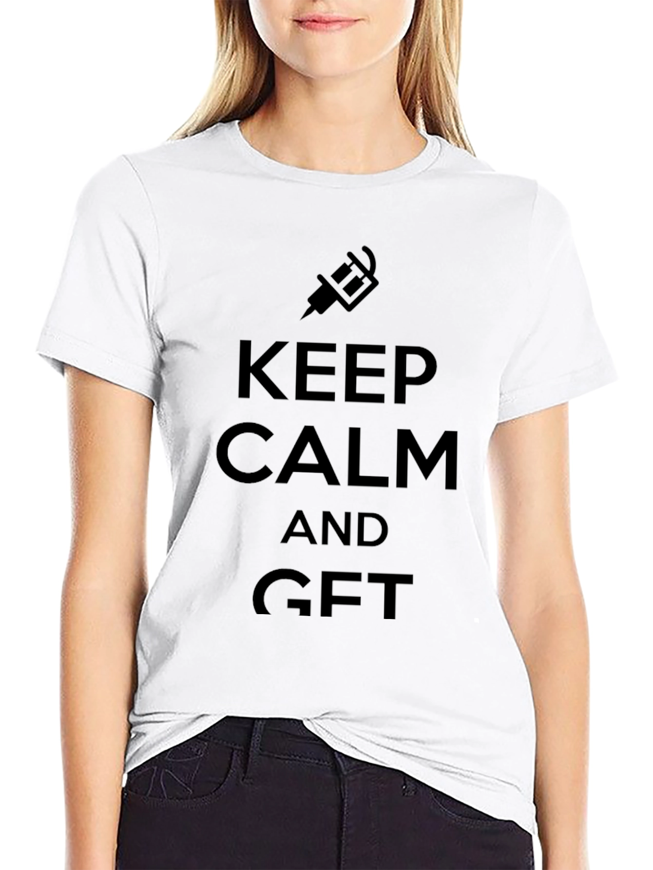 Keep Calm and Get GFT T-Shirt - Black