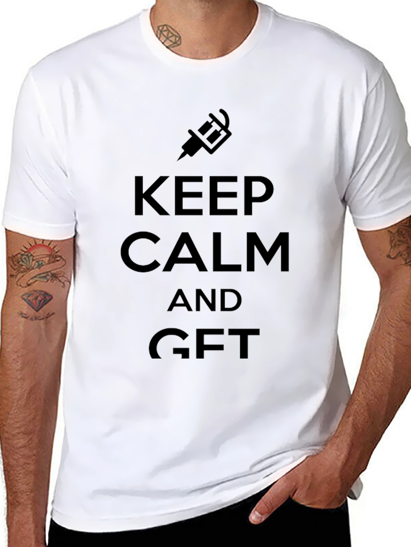 Keep Calm and Get GFT T-Shirt - Black
