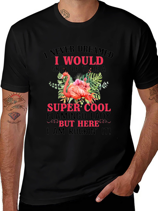 Flamingo Lady T-Shirt - Super Cool Womens Tee