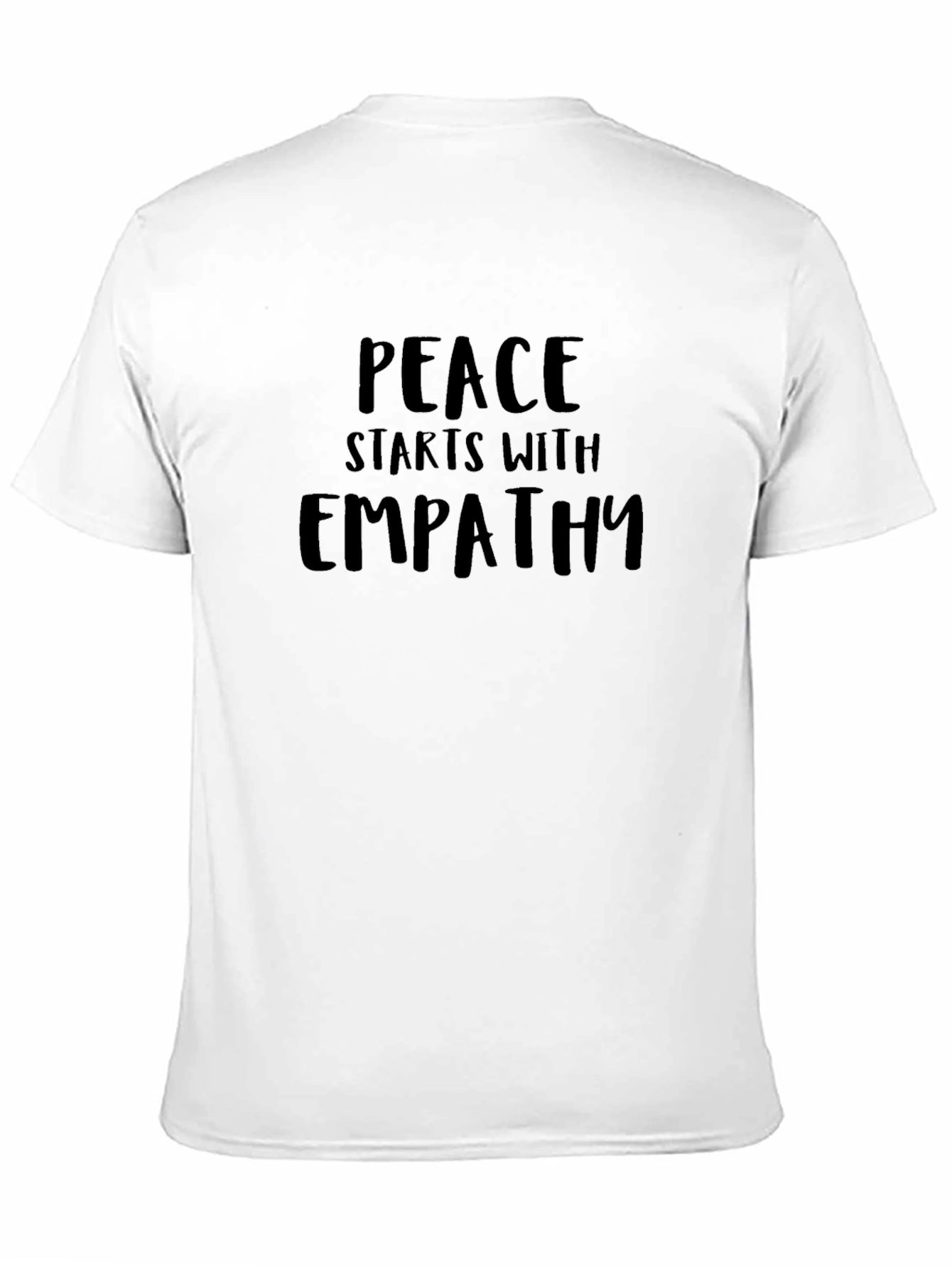 Peace Starts With Empathy Black T-Shirt