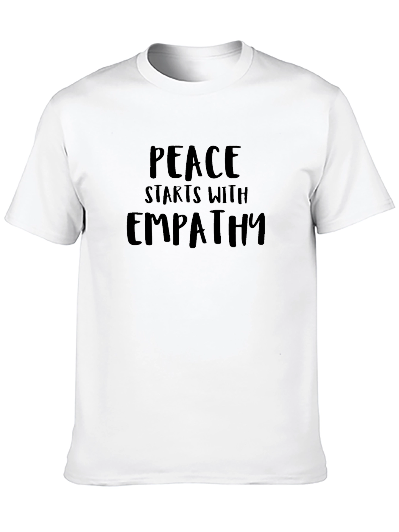 Peace Starts With Empathy Black T-Shirt