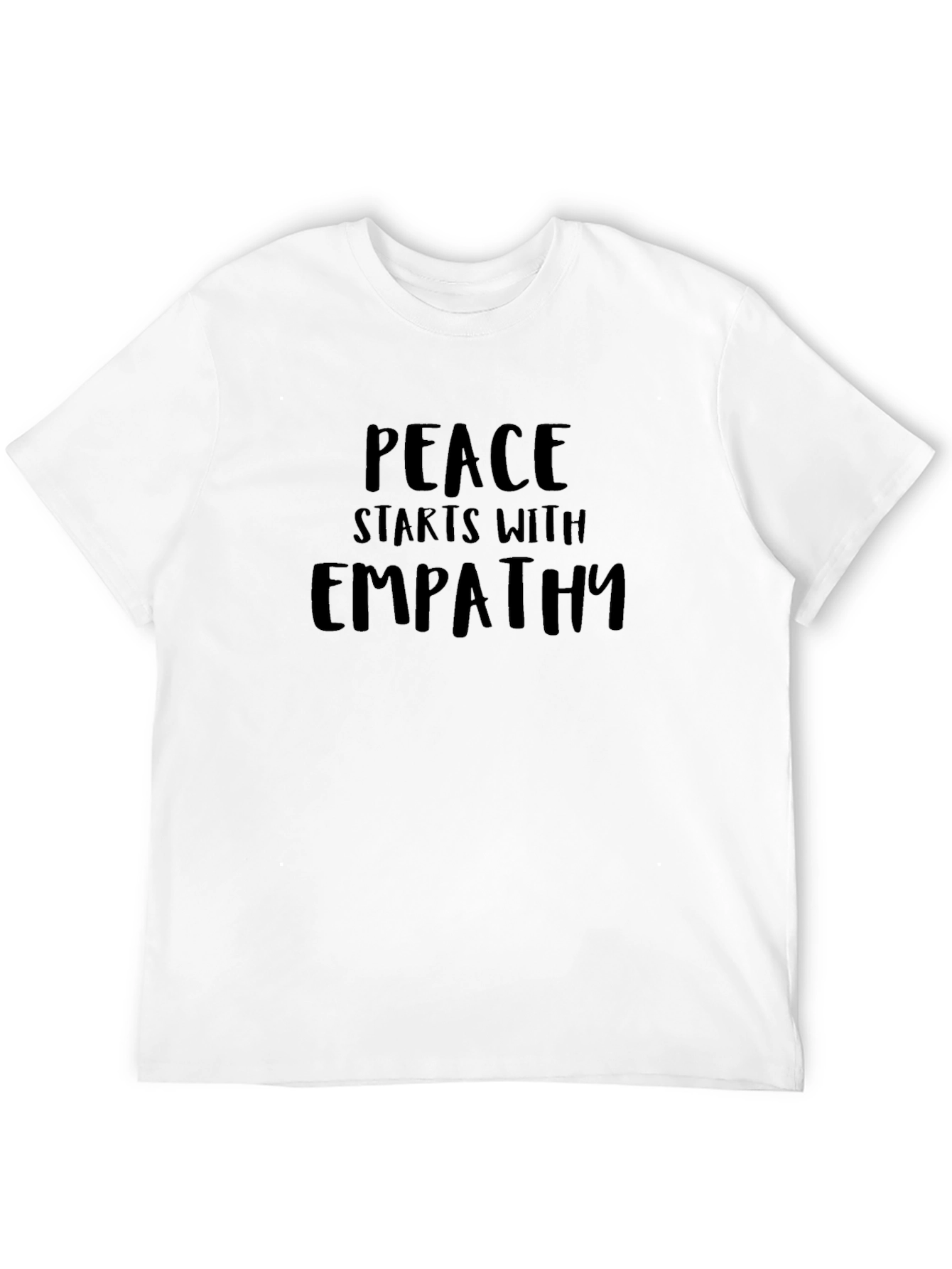 Peace Starts With Empathy Black T-Shirt