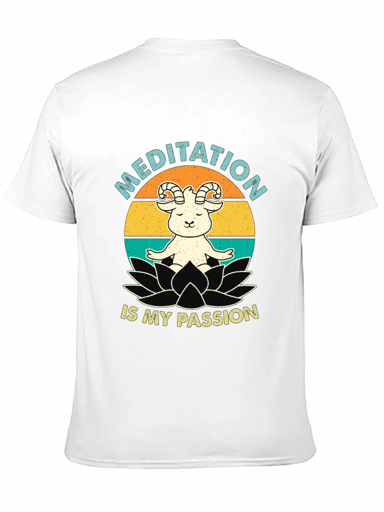 Meditation Goat T-Shirt: Peaceful & Fun!