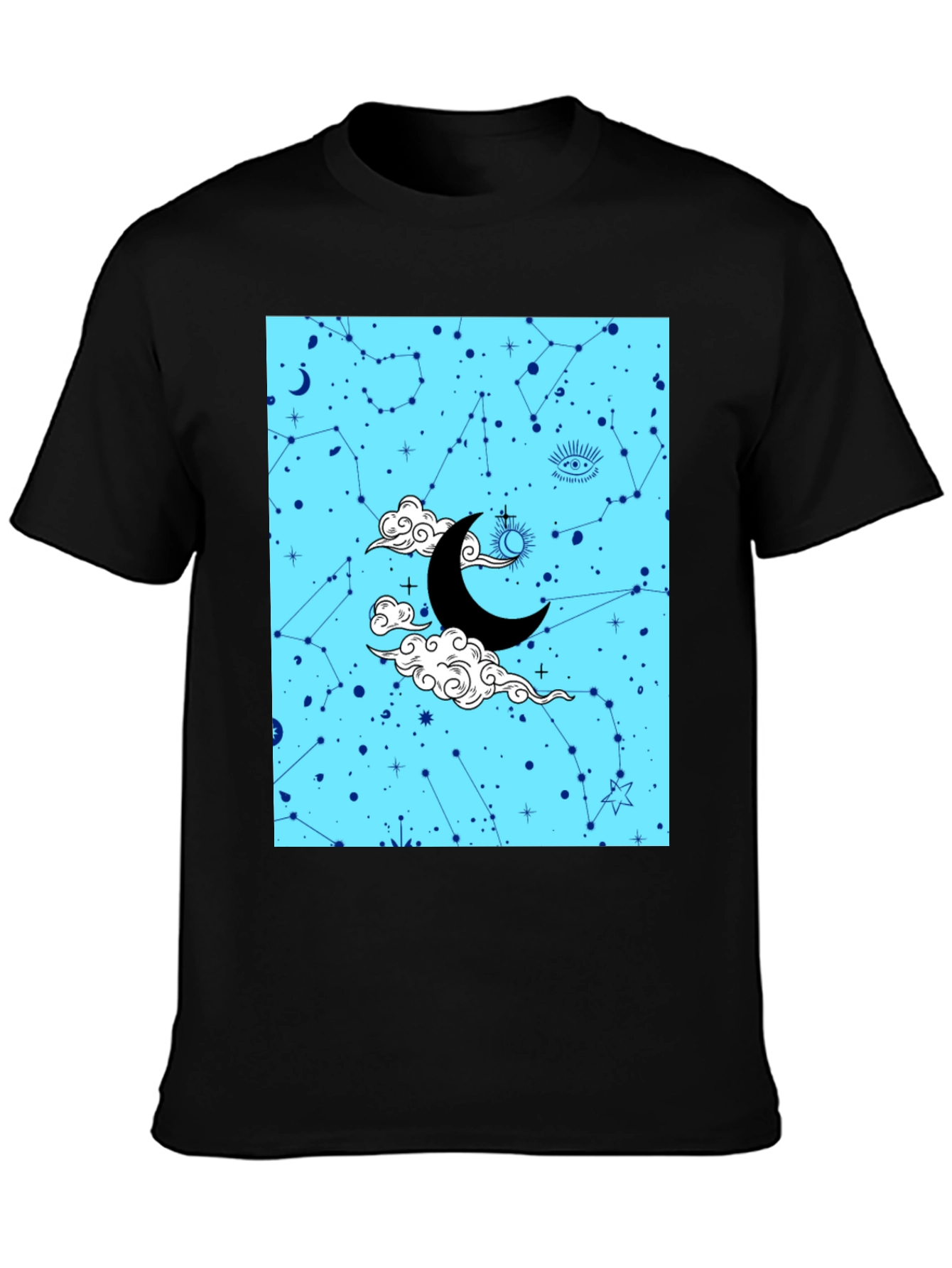 Celestial Dreams Graphic T-Shirt - Mens Black Tee