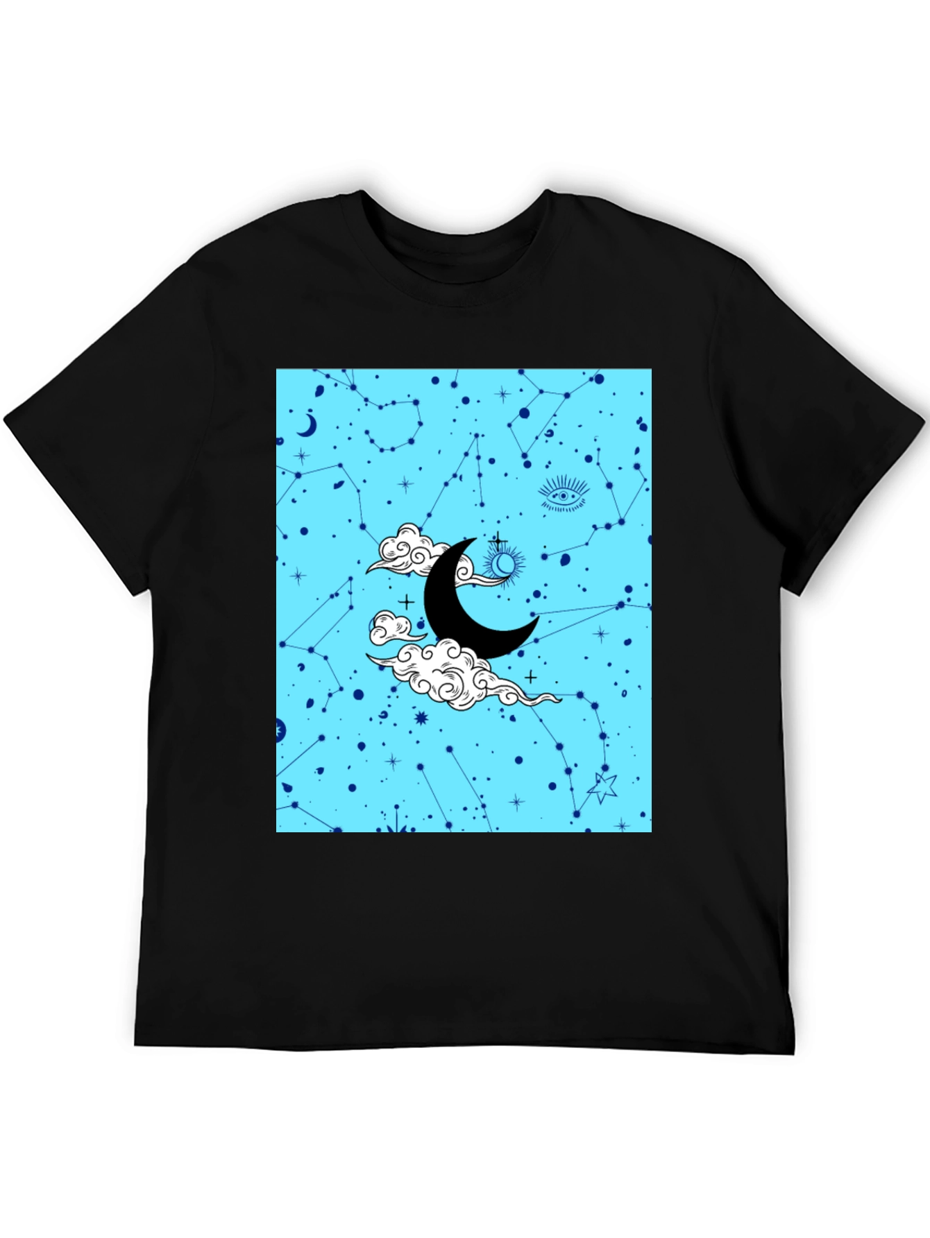 Celestial Dreams Graphic T-Shirt - Mens Black Tee