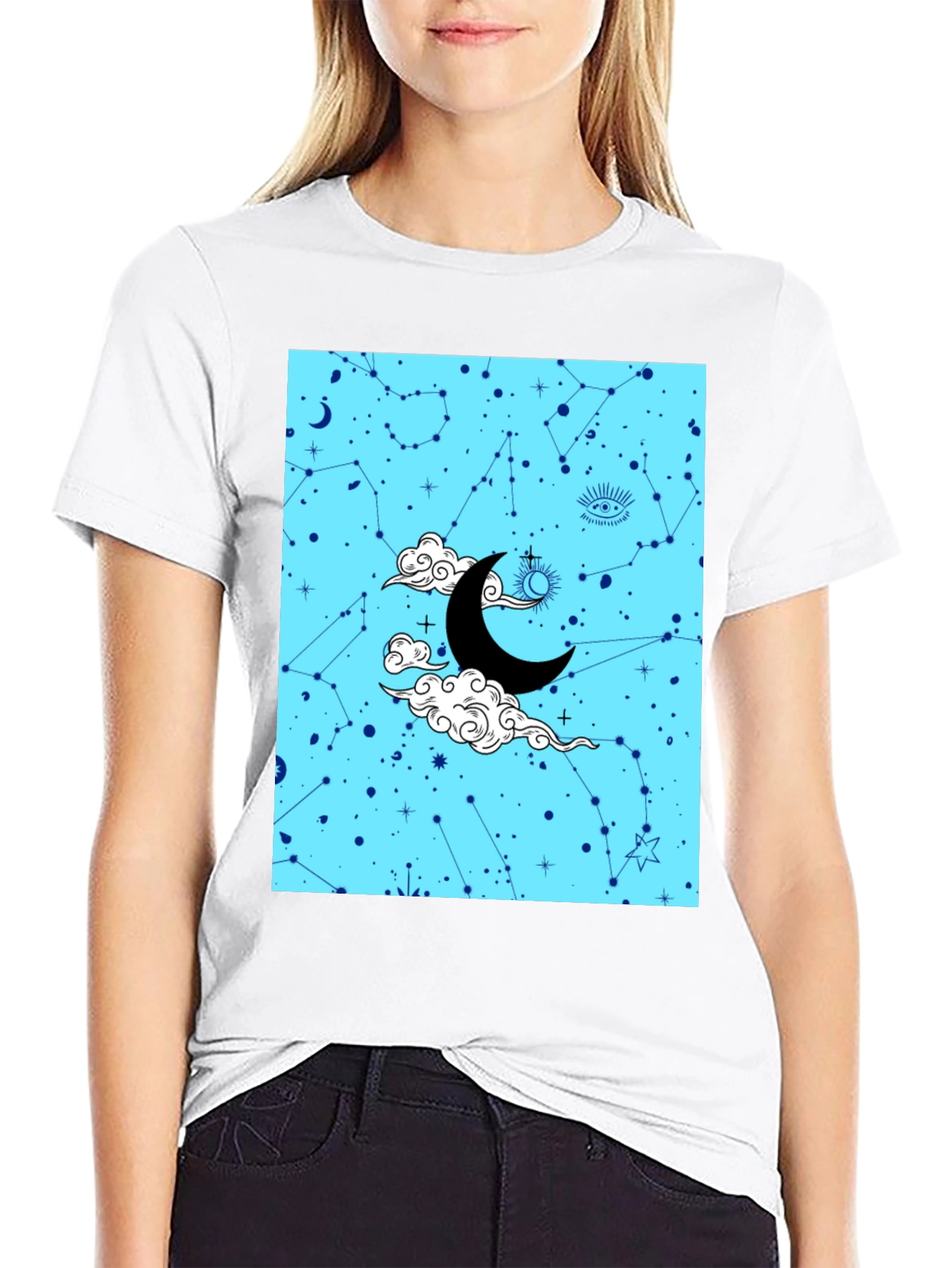 Celestial Dreams Graphic T-Shirt - Mens Black Tee