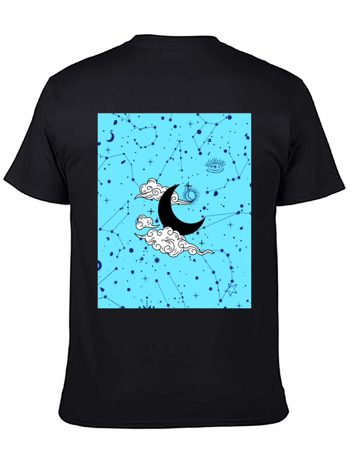 Celestial Dreams Graphic T-Shirt - Mens Black Tee