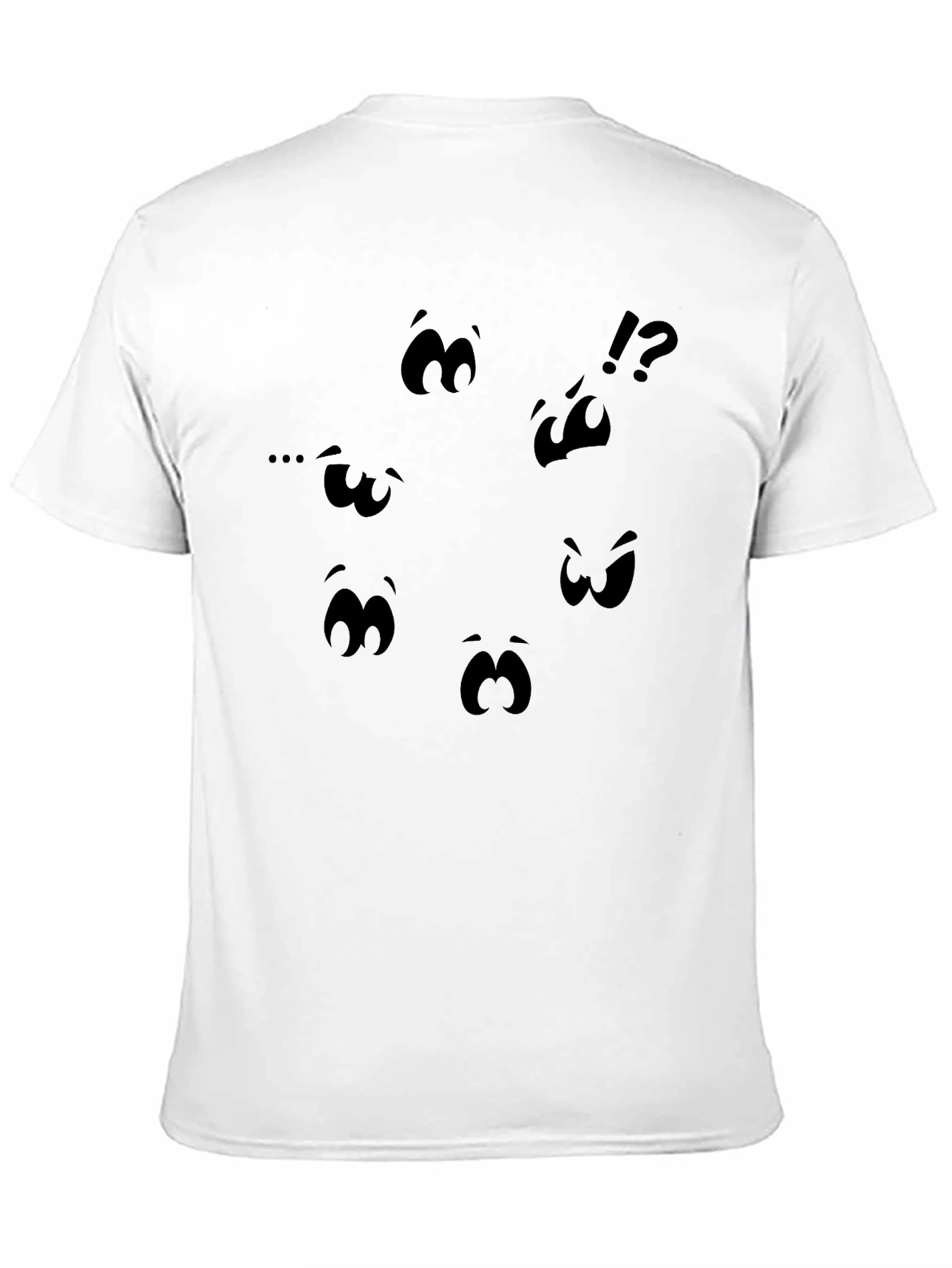 Expressive Face Black Graphic Tee