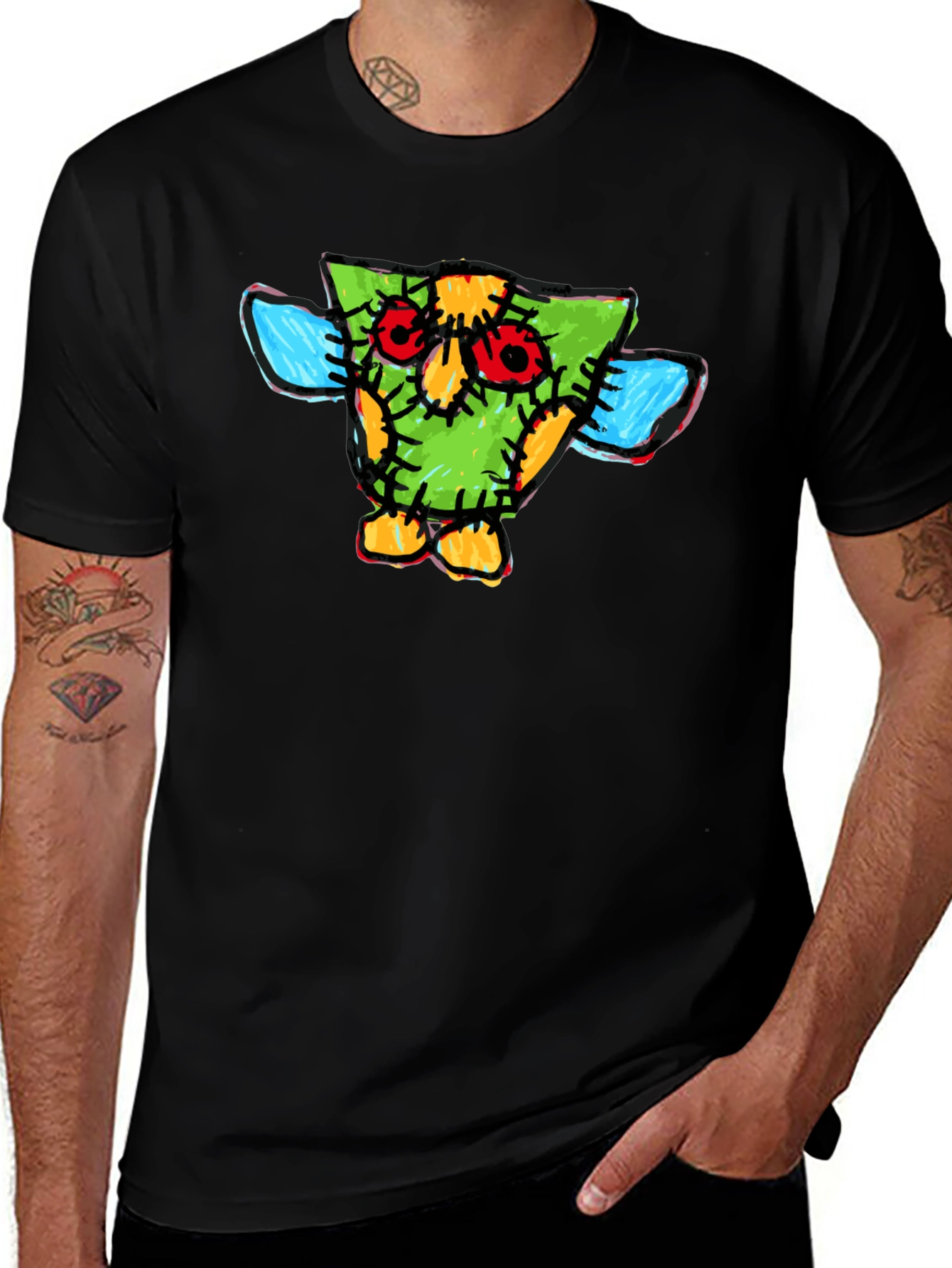 Funky Cartoon Owl T-Shirt