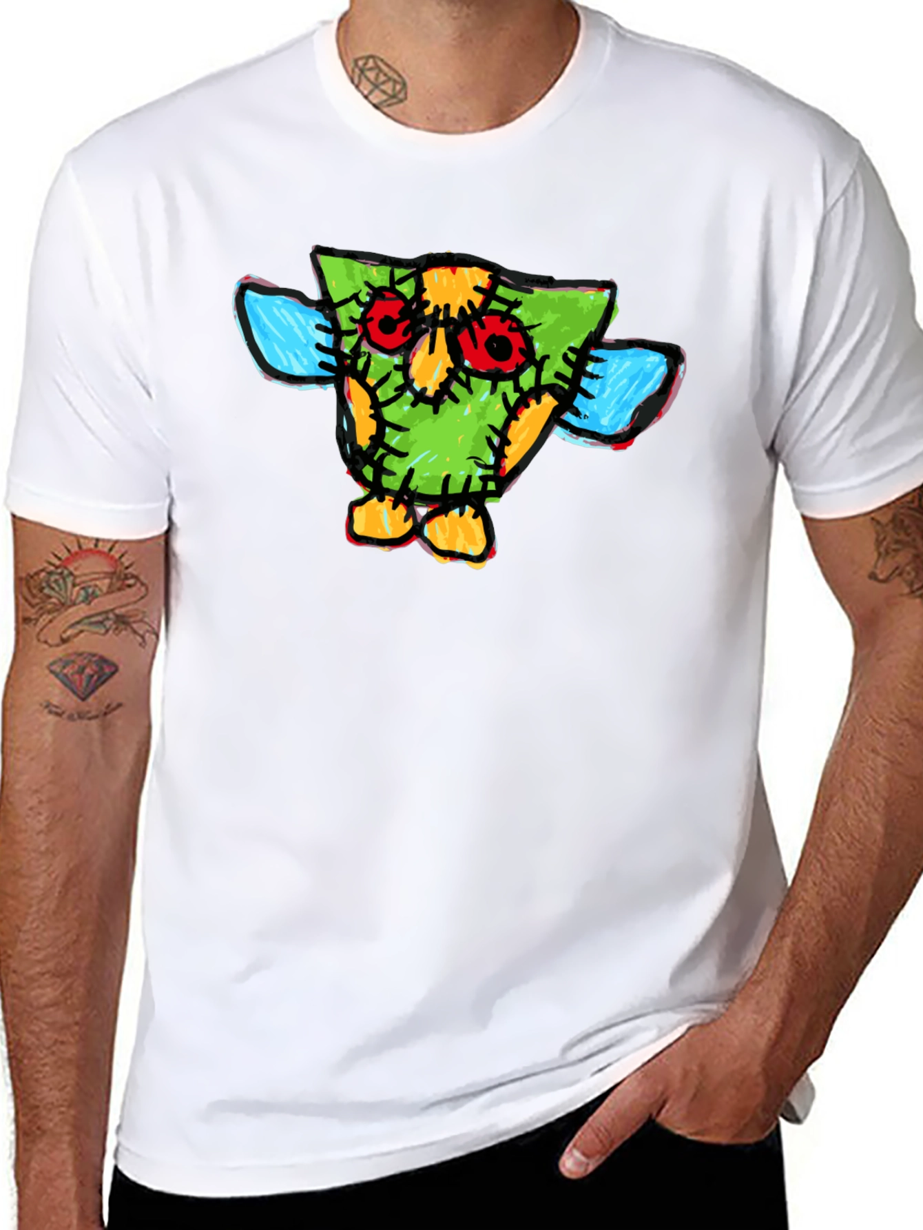 Funky Cartoon Owl T-Shirt
