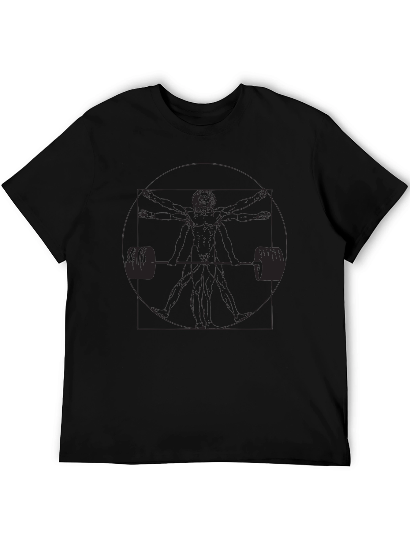 Vitruvian Lifter Black T-Shirt