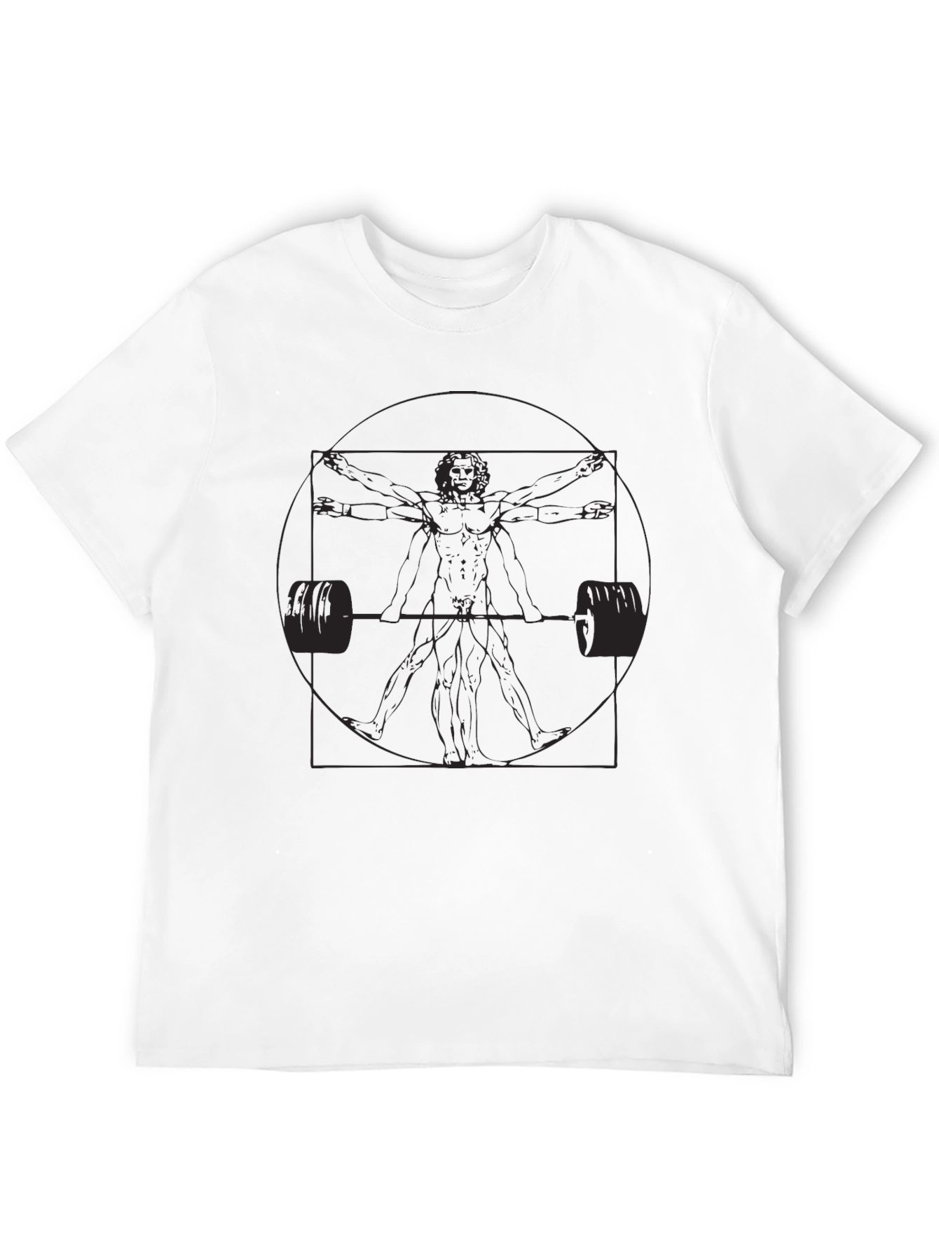 Vitruvian Lifter Black T-Shirt