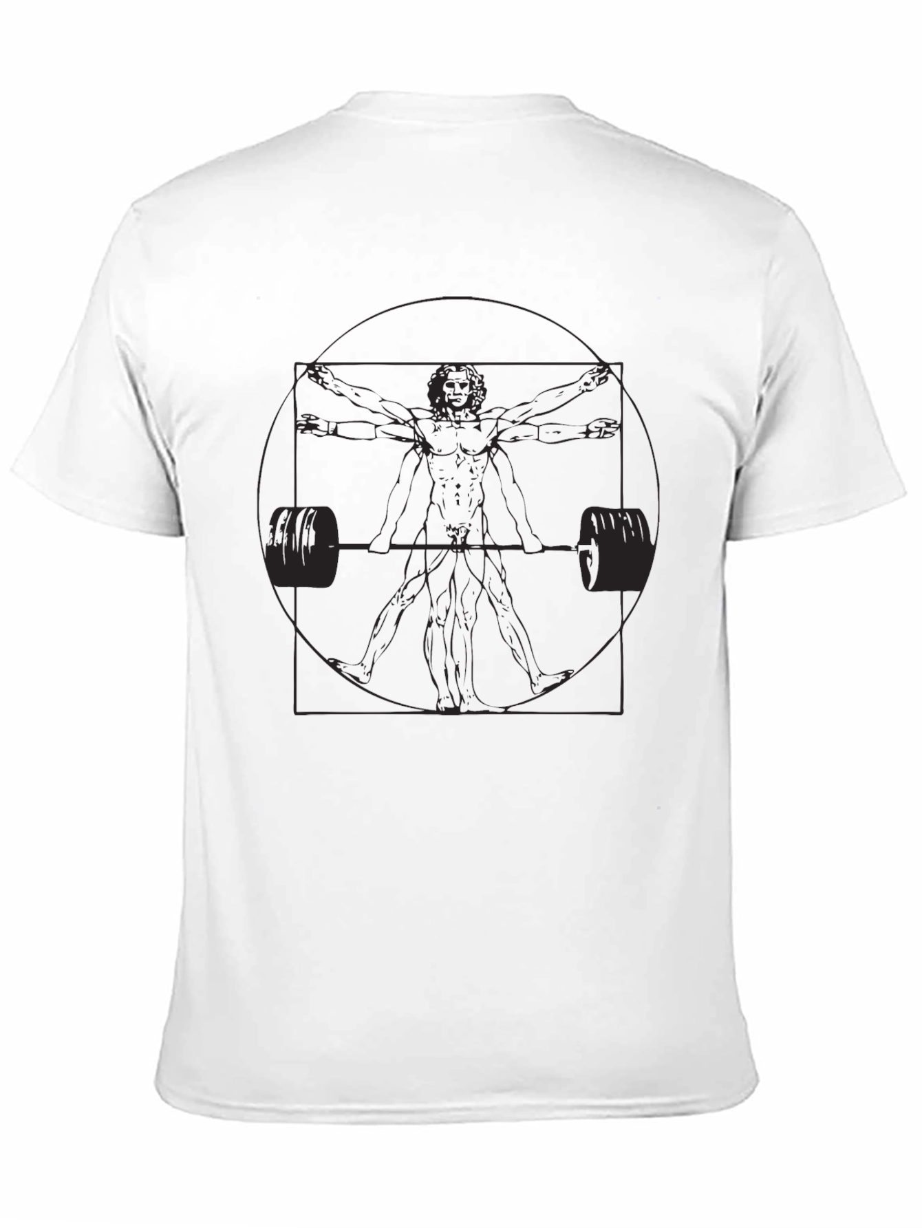 Vitruvian Lifter Black T-Shirt