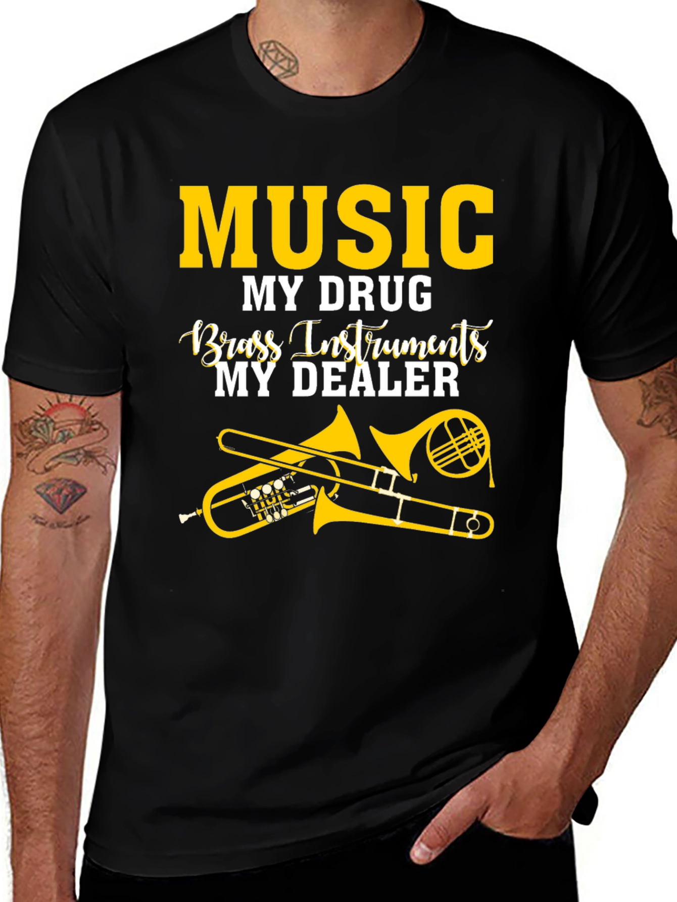 Music My Drug Brass Instruments T-Shirt