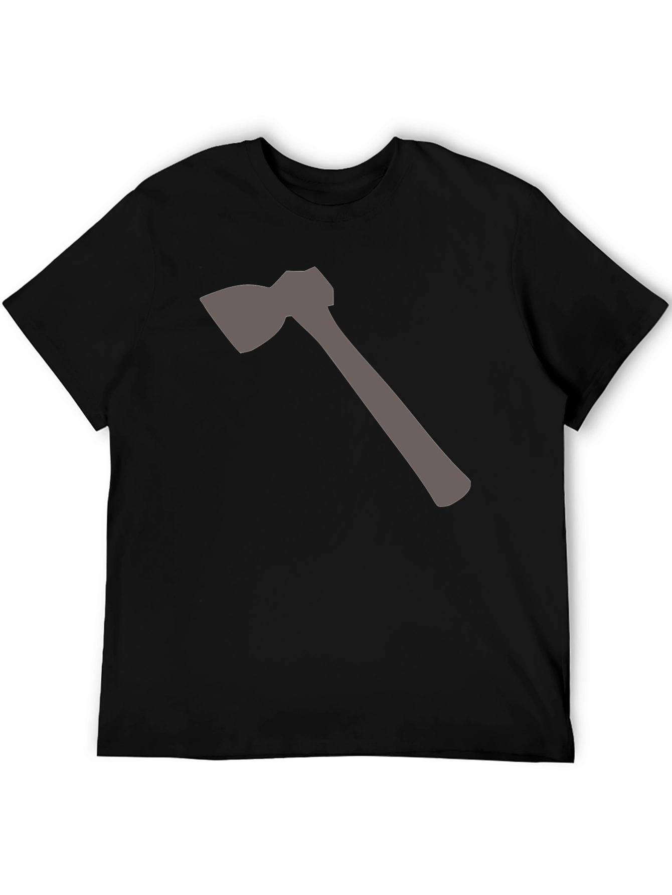 Axe Graphic Tee - Black Cotton Comfort