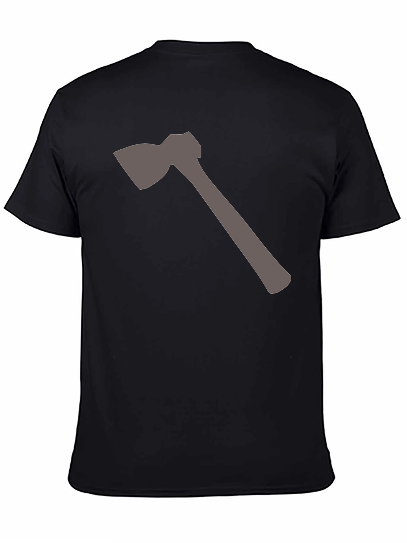Axe Graphic Tee - Black Cotton Comfort