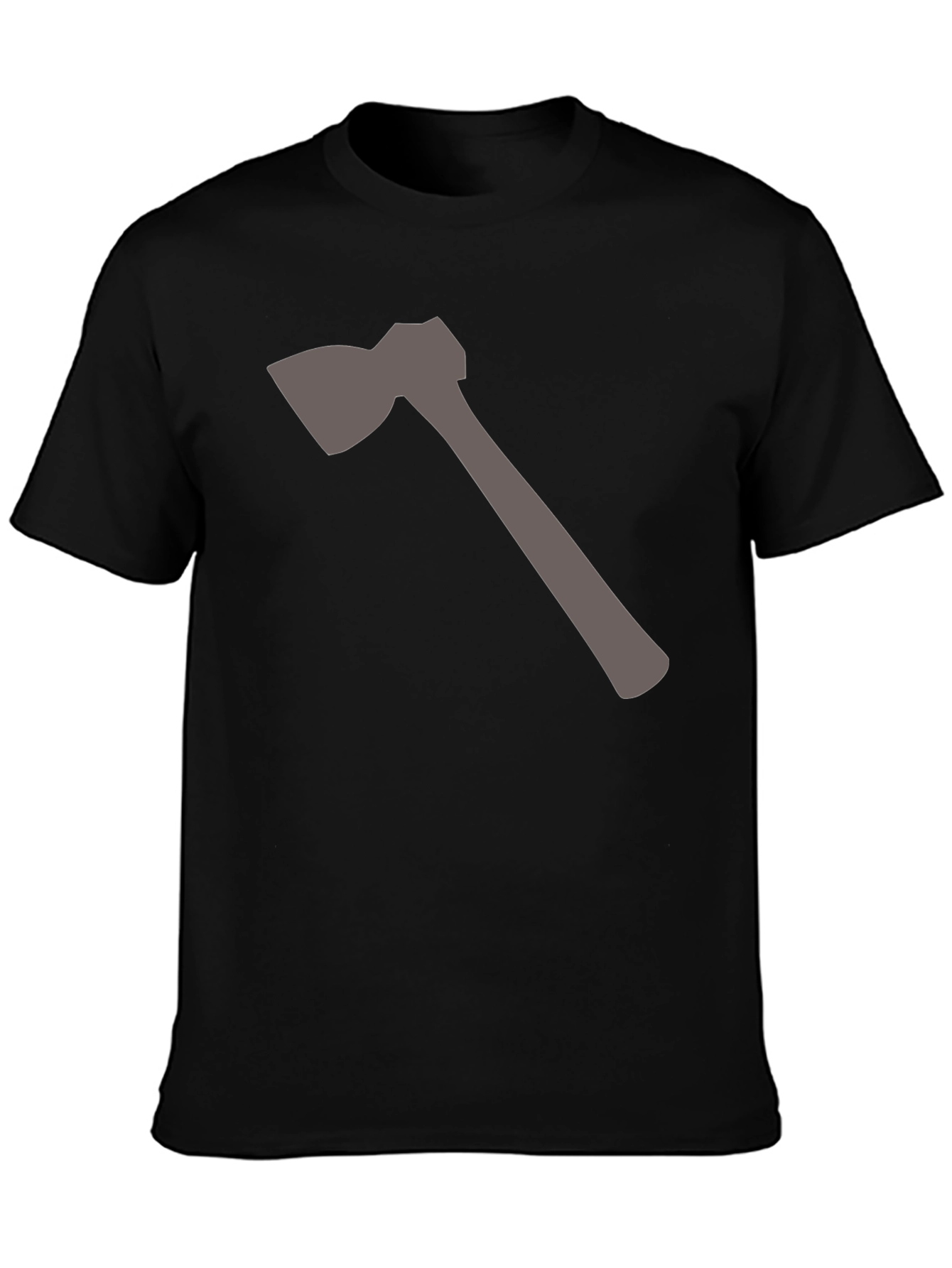 Axe Graphic Tee - Black Cotton Comfort