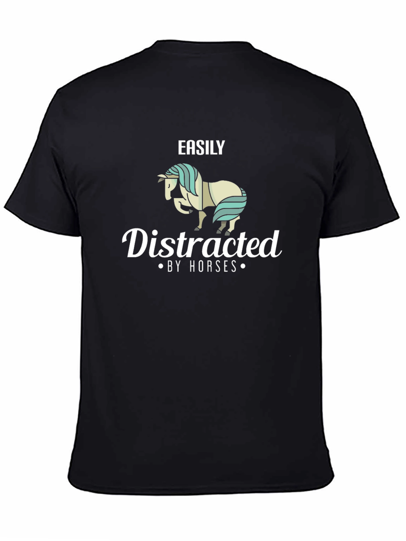 Easily Distracted By Horses Graphic T-Shirt