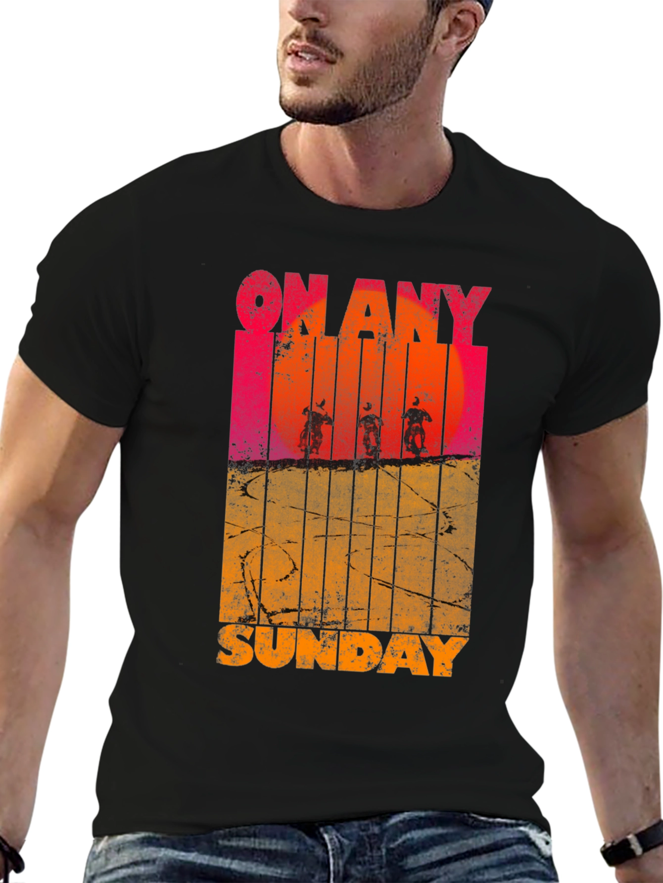 On Any Sunday Graphic T-Shirt - Classic Moto Style