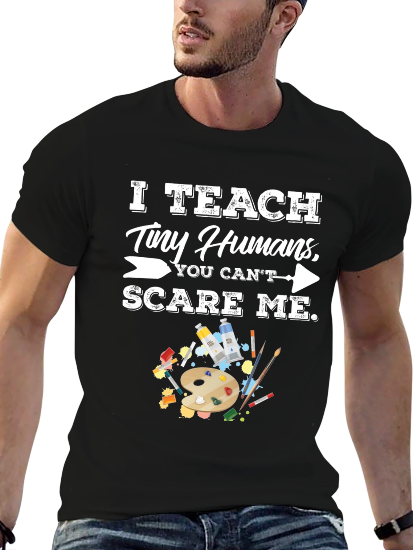 I Teach Tiny Humans Funny Teacher T-Shirt
