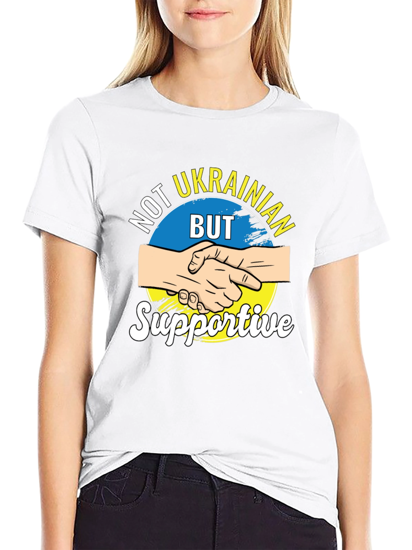 Not Ukrainian But Supportive Graphic T-Shirt