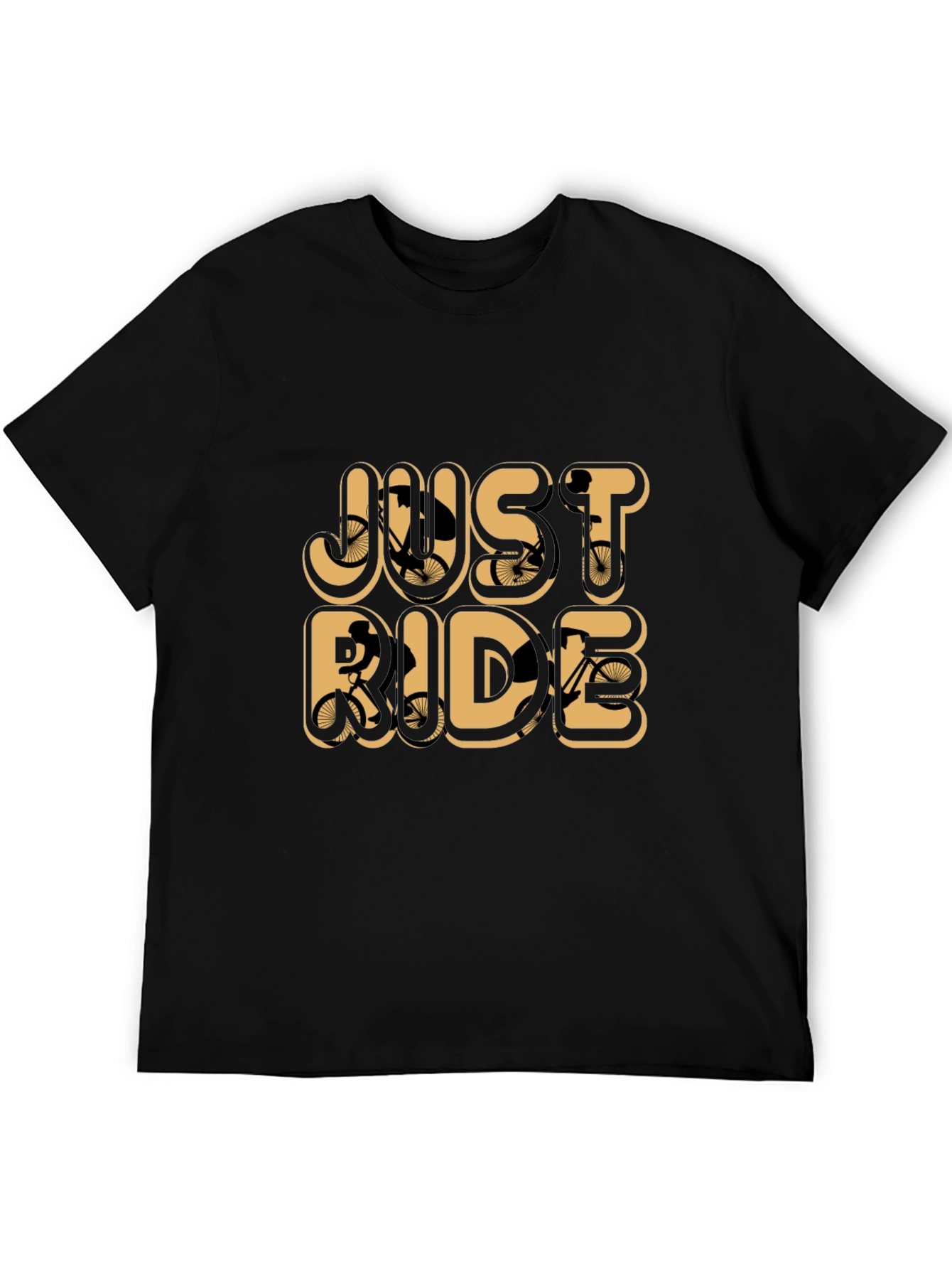 Just Ride Graphic Tee - Bicycle Lovers Shirt
