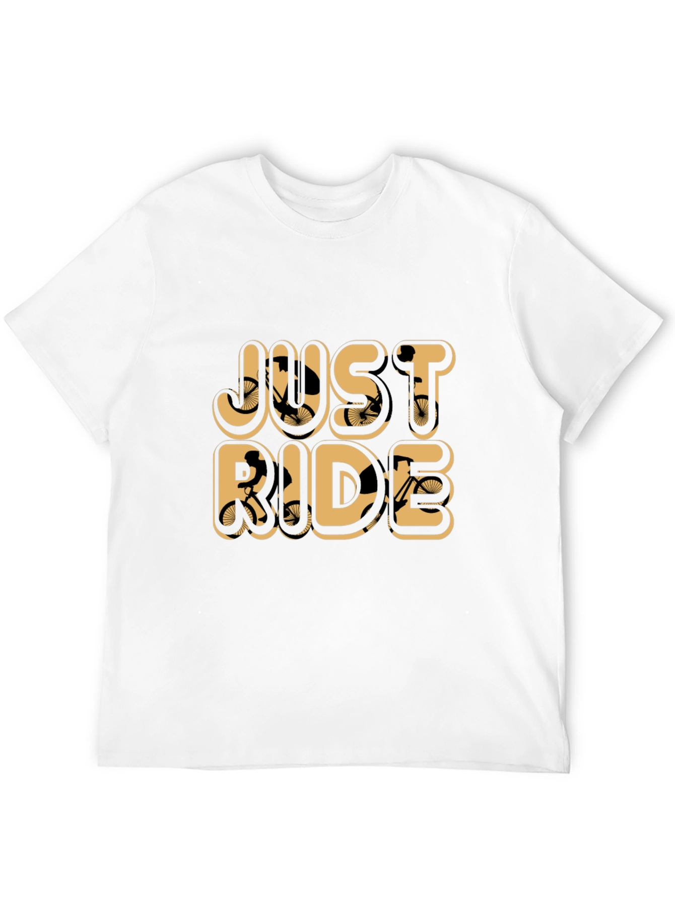 Just Ride Graphic Tee - Bicycle Lovers Shirt