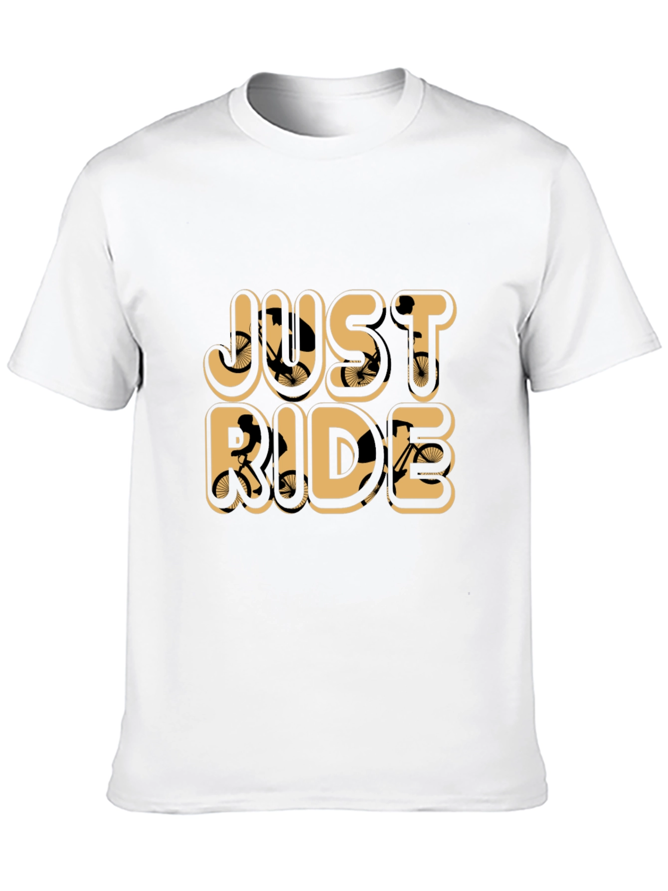 Just Ride Graphic Tee - Bicycle Lovers Shirt
