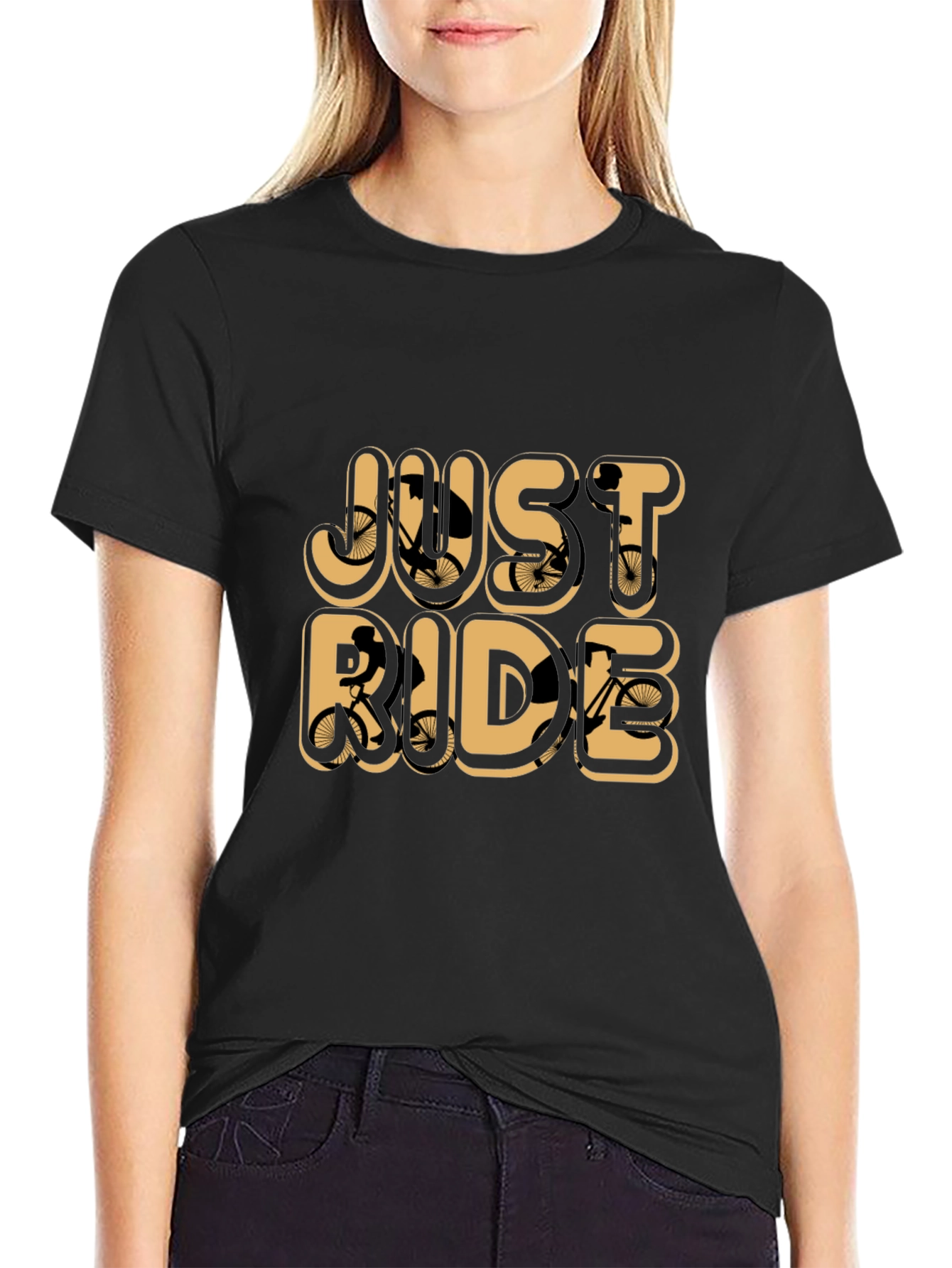 Just Ride Graphic Tee - Bicycle Lovers Shirt