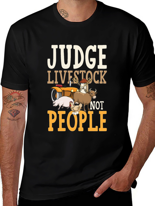 Judge Livestock Not People Graphic Tee