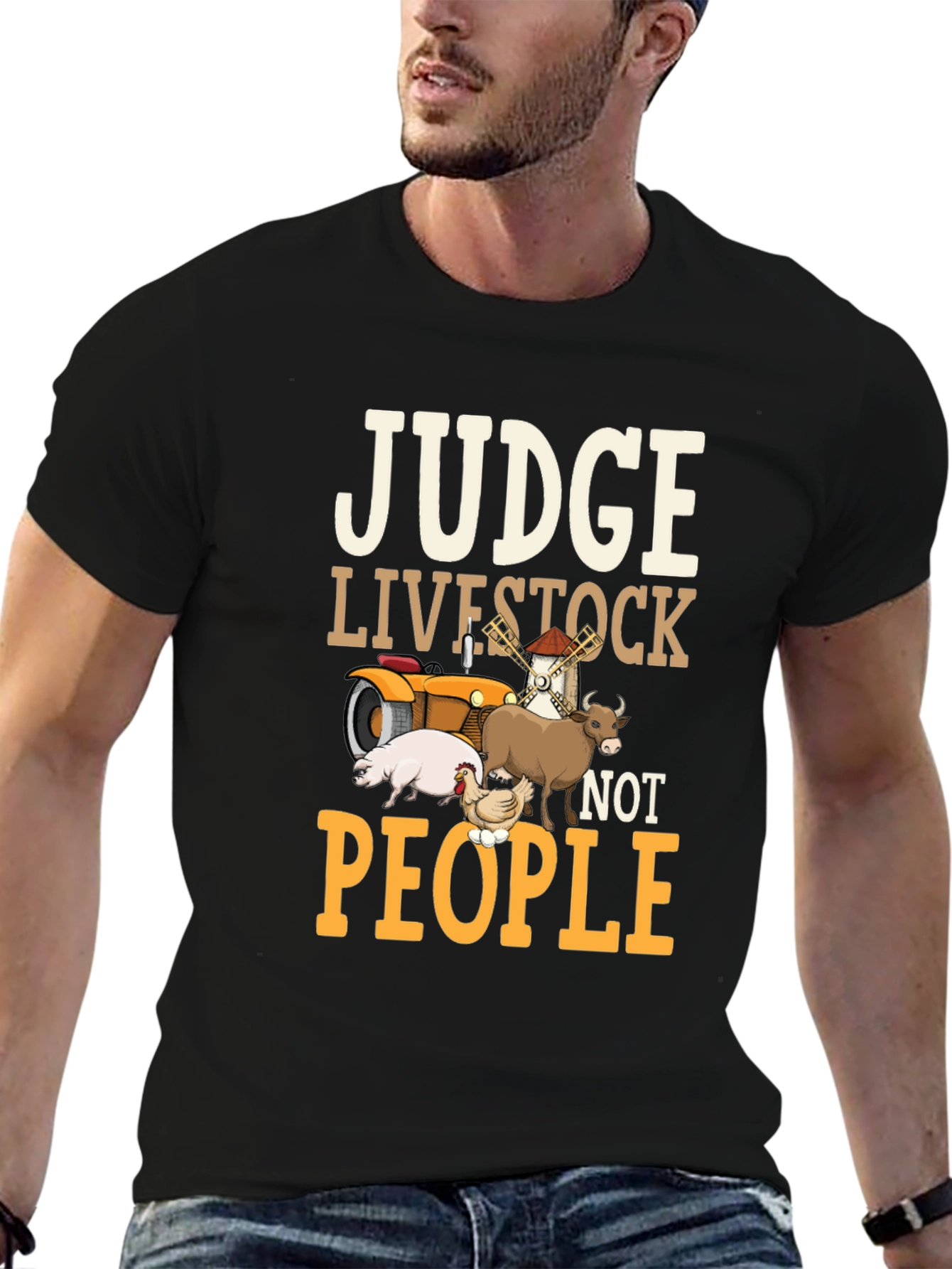 Judge Livestock Not People Graphic Tee