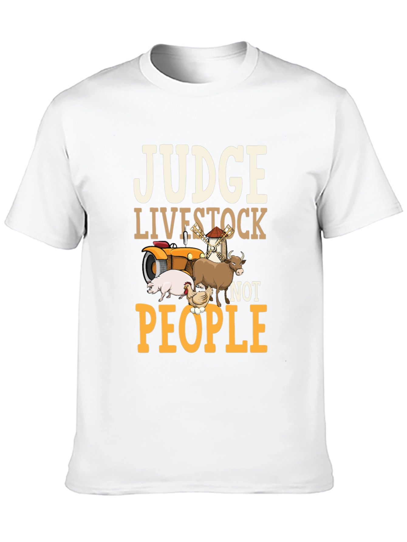 Judge Livestock Not People Graphic Tee