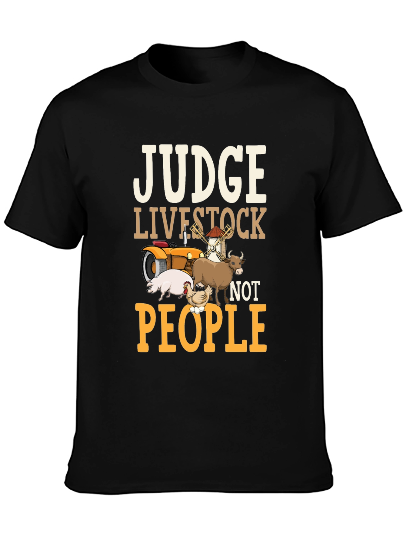 Judge Livestock Not People Graphic Tee