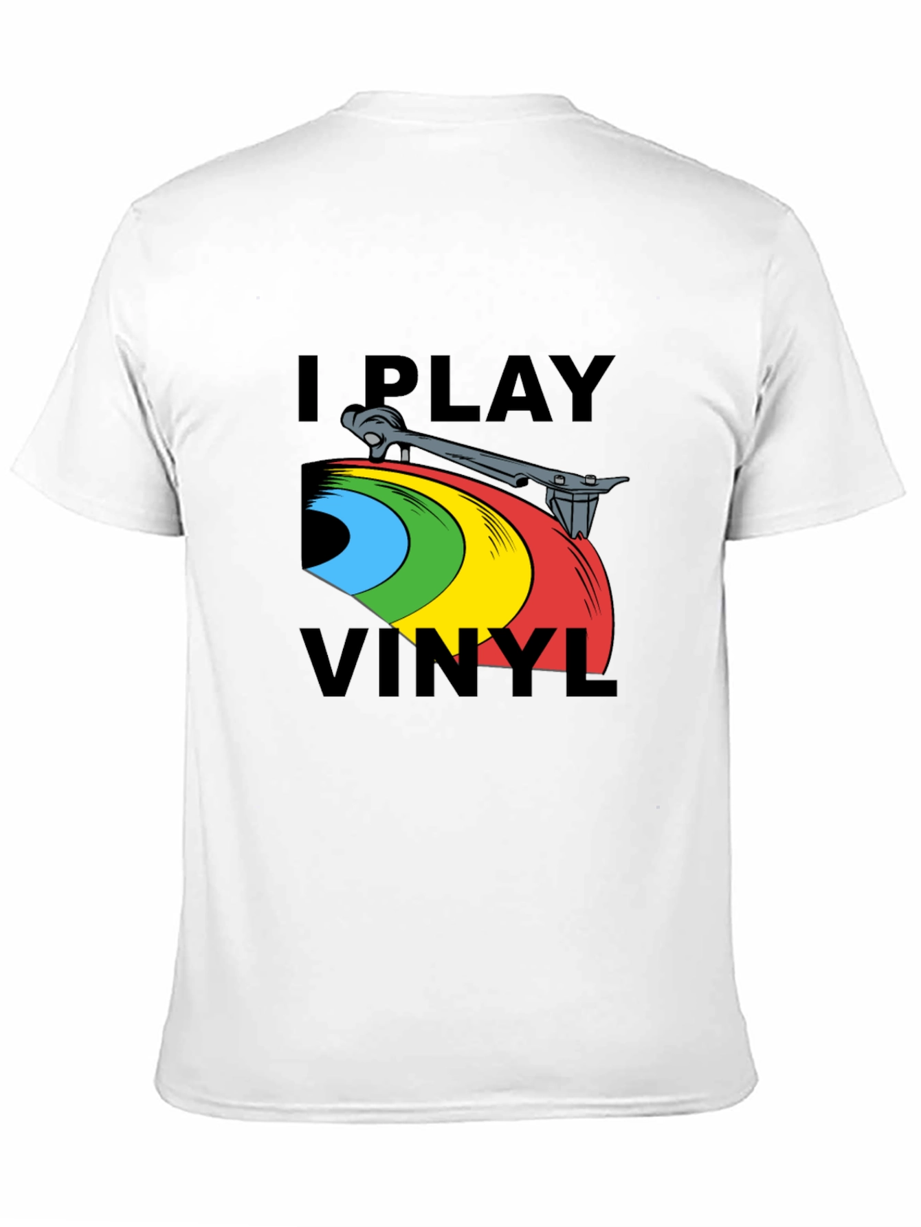 I Play Vinyl Graphic Tee - Music Lovers T-Shirt