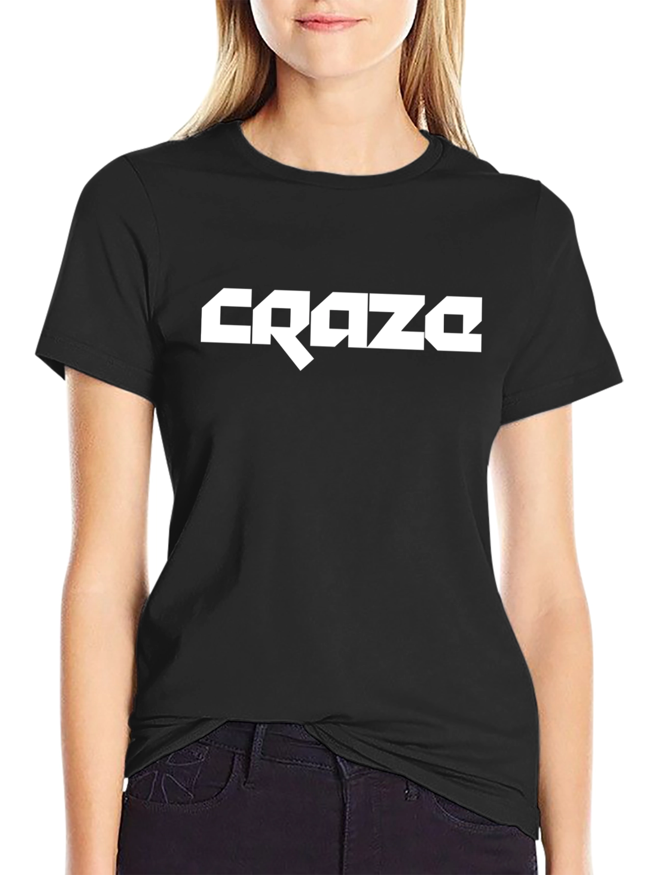 Craze Graphic Tee - Stylish Black Cotton T-Shirt