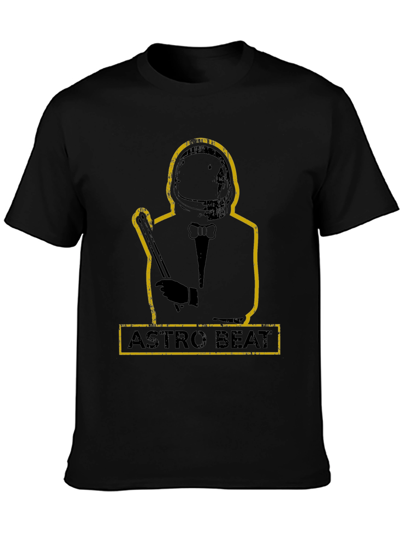 Astro Beat Graphic Black T-Shirt