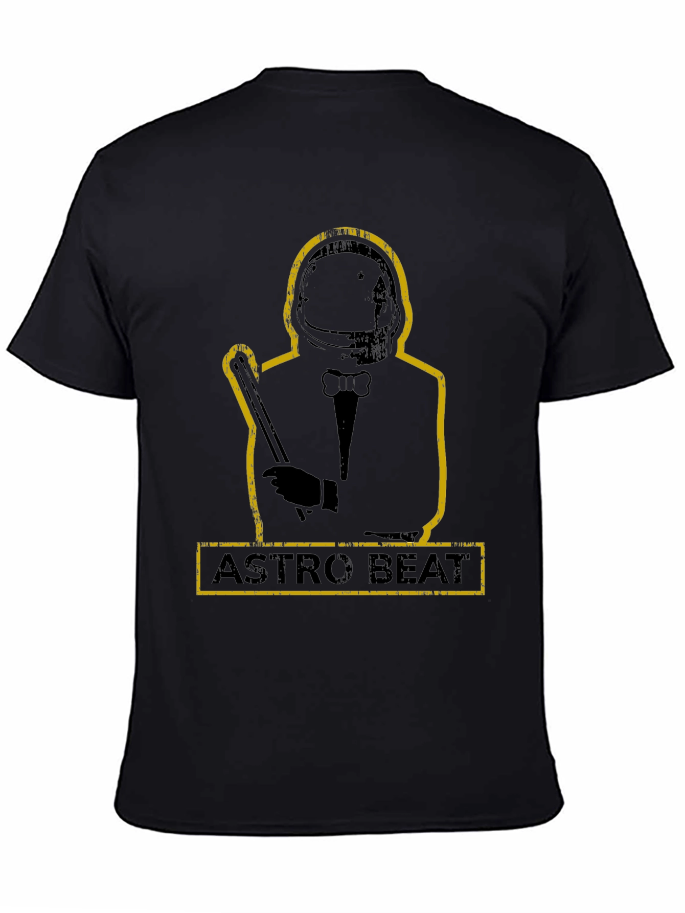 Astro Beat Graphic Black T-Shirt