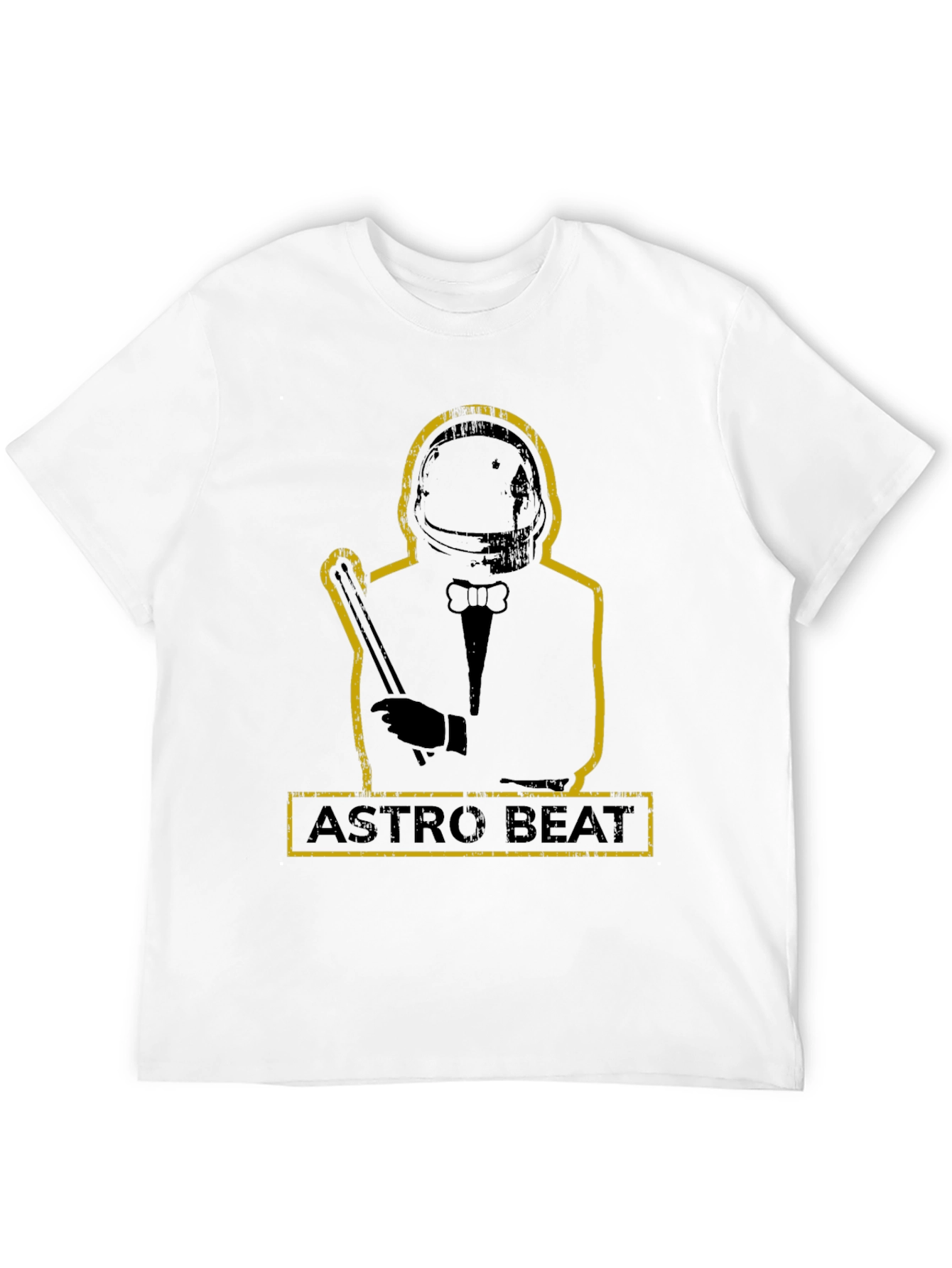 Astro Beat Graphic Black T-Shirt