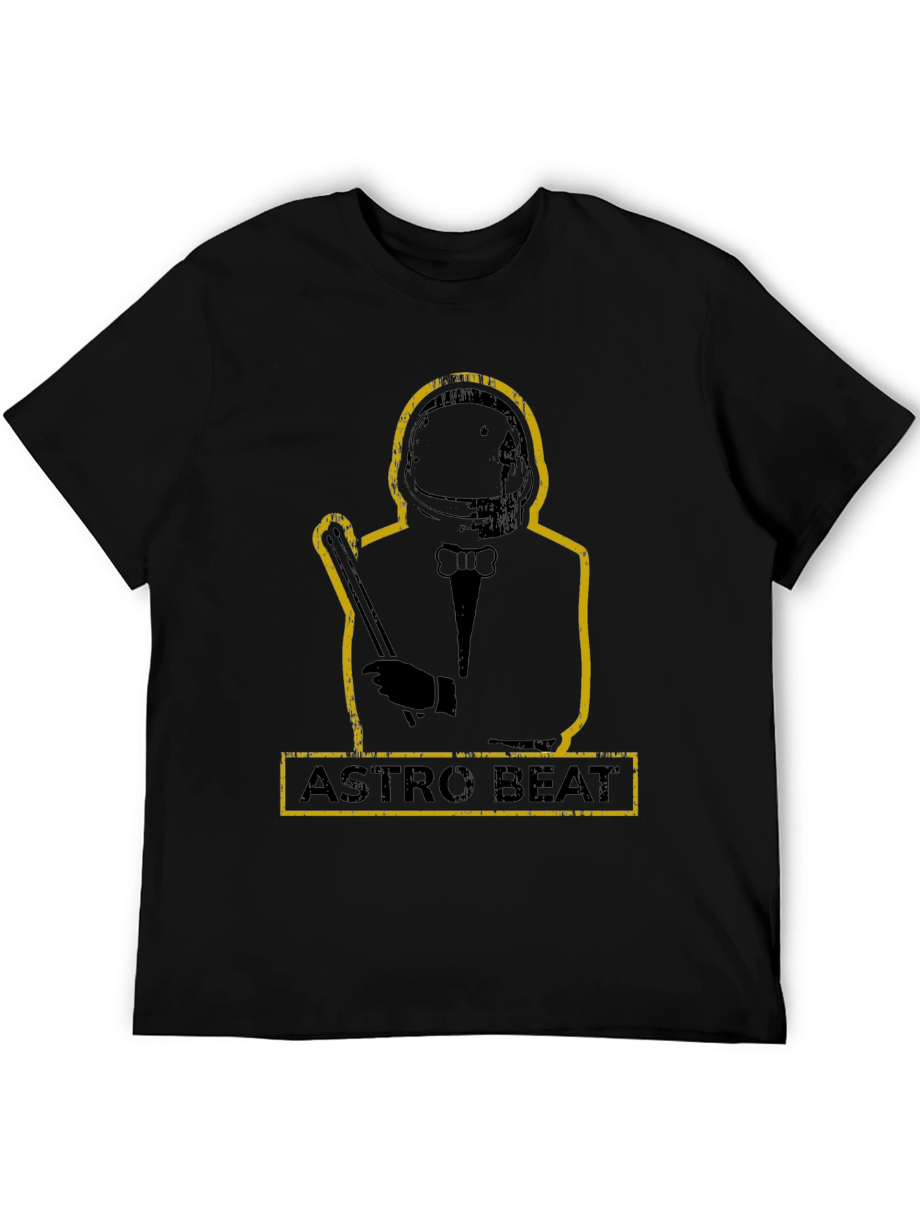 Astro Beat Graphic Black T-Shirt